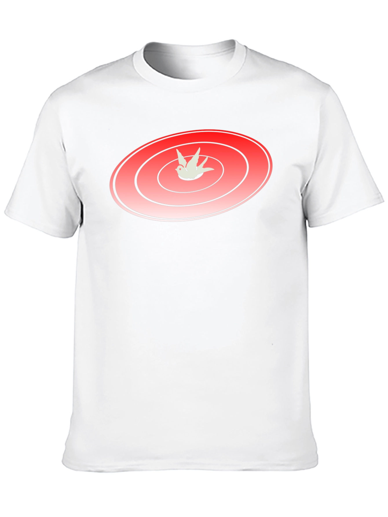 Black Red Target with Bird Graphic T-Shirt view 10
