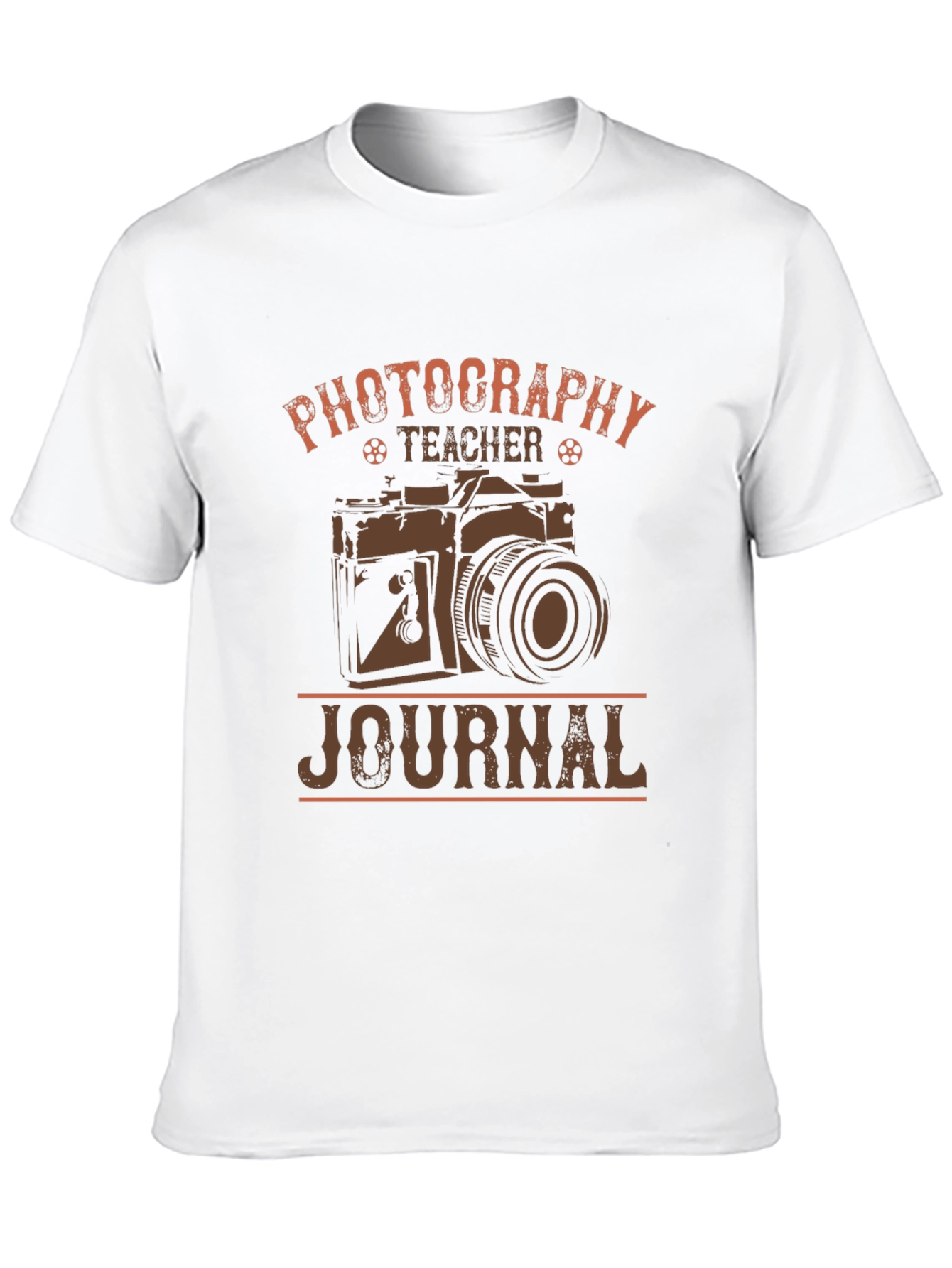 Black Photography Teacher Journal T-Shirt - Camera Design view 10