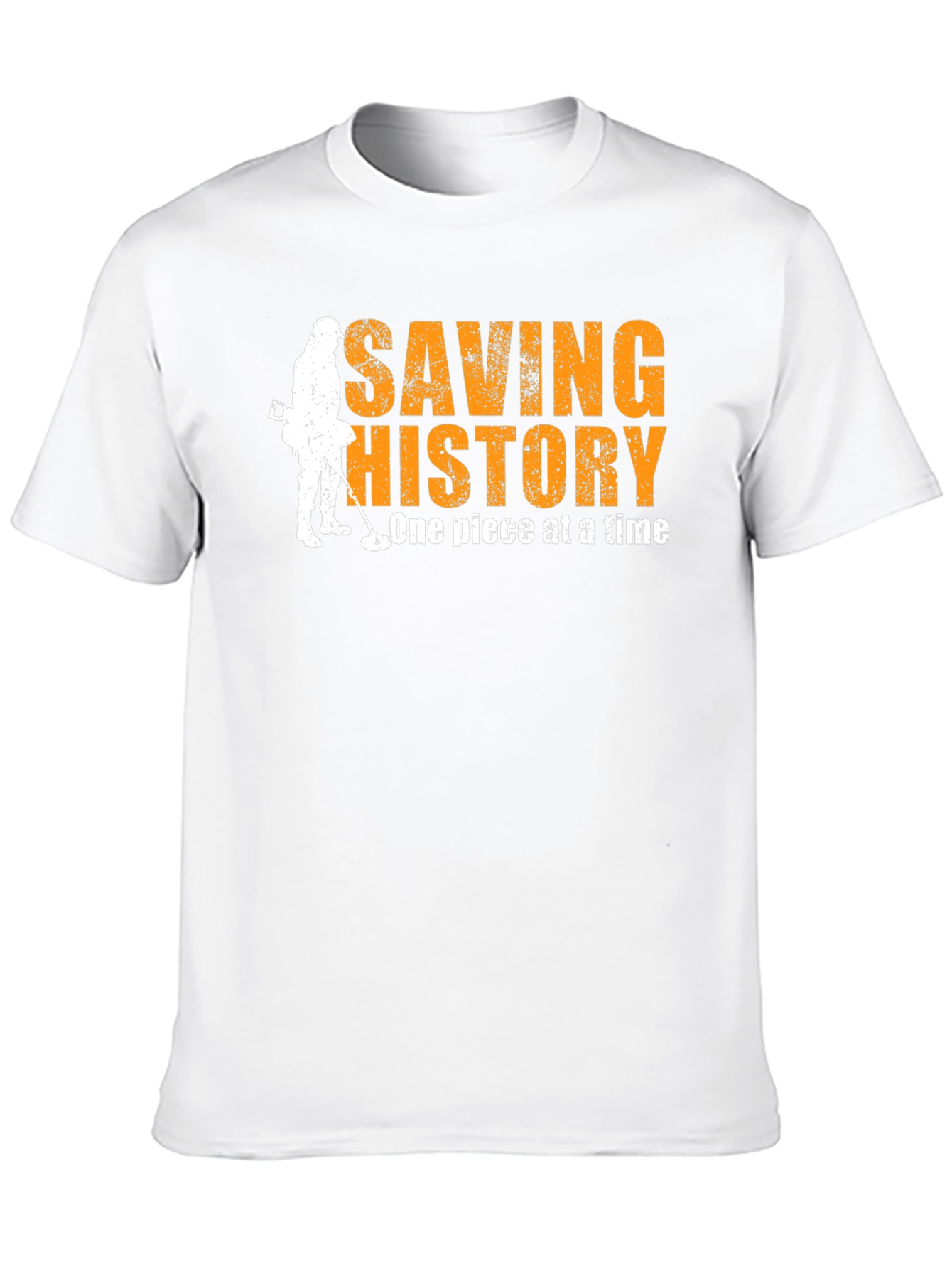 Black Saving History T-Shirt - Metal Detecting Tee view 10