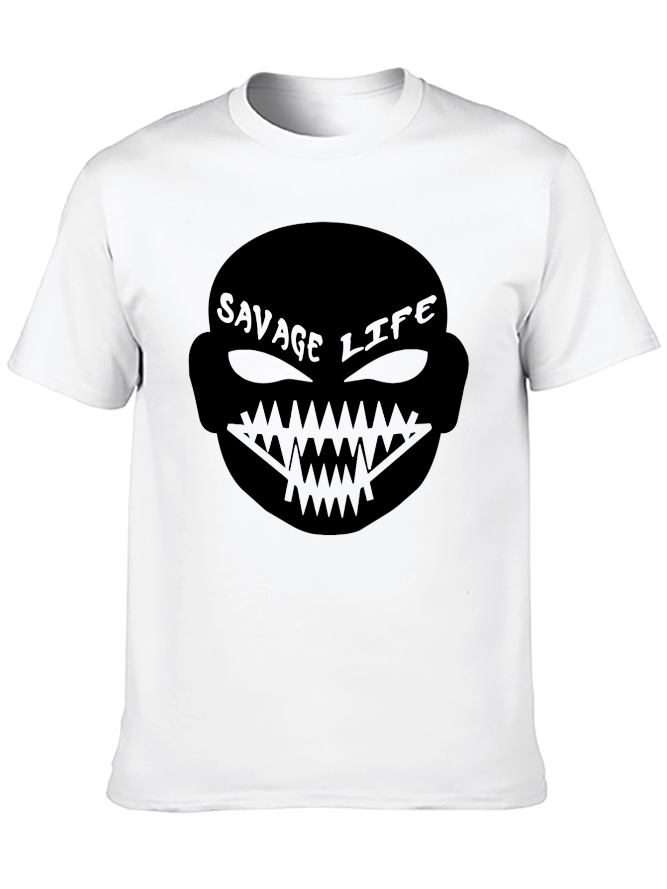 Black Savage Life Graphic T-Shirt - Bold Statement Tee view 10