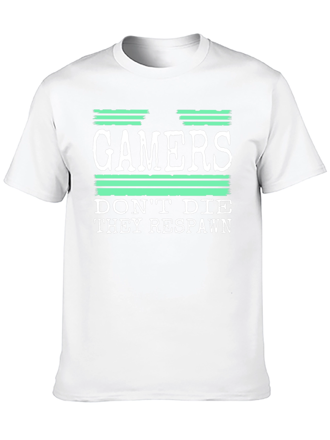 Black Gamers Don't Die They Respawn Graphic T-Shirt view 10