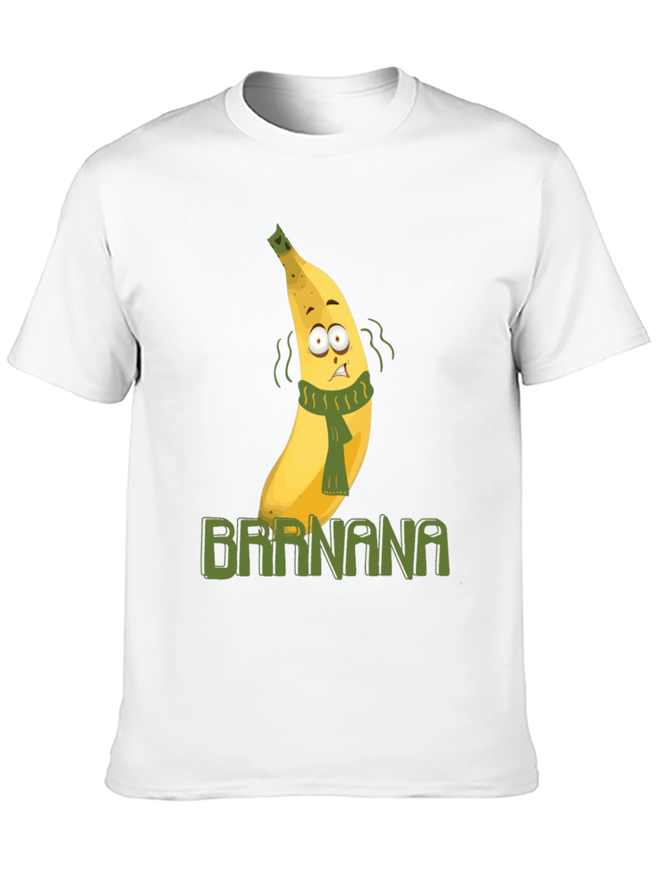 Black Brrr-nana T-Shirt - Humorous Cartoon Fruit Design view 10