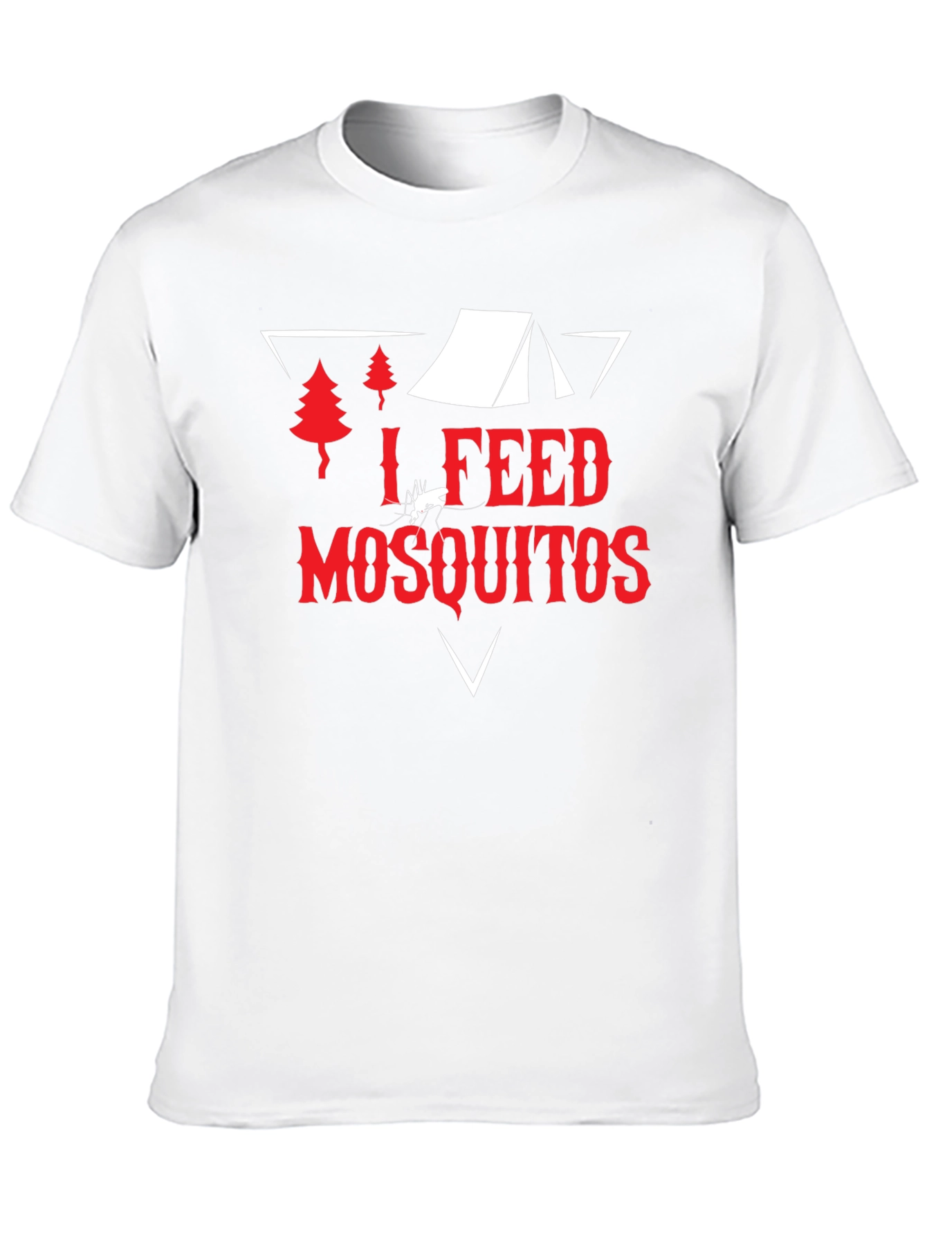 Black I Feed Mosquitos Graphic Tee - Camping Humor T-Shirt view 10