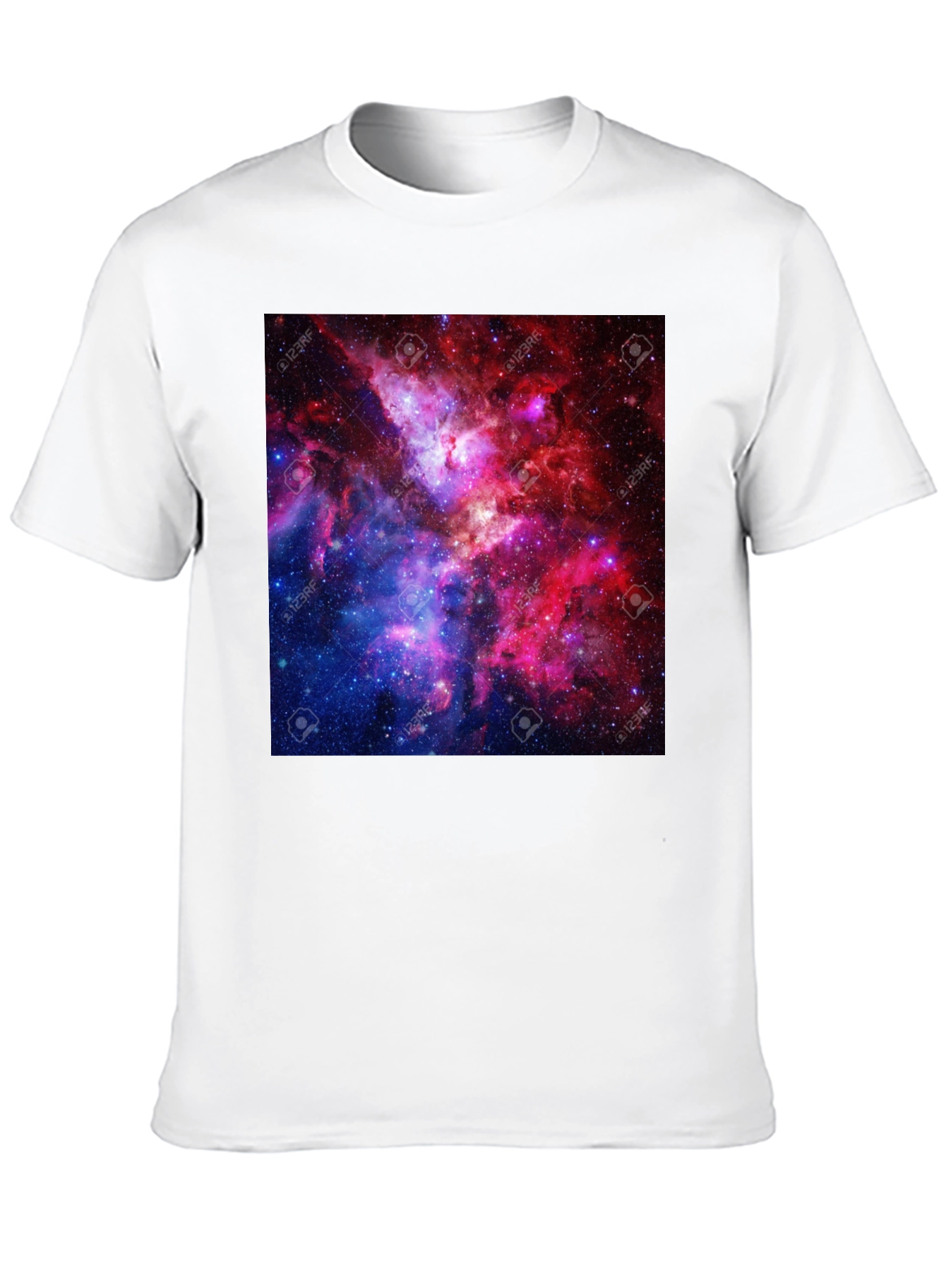 Galaxy Print Black T-Shirt - 10
