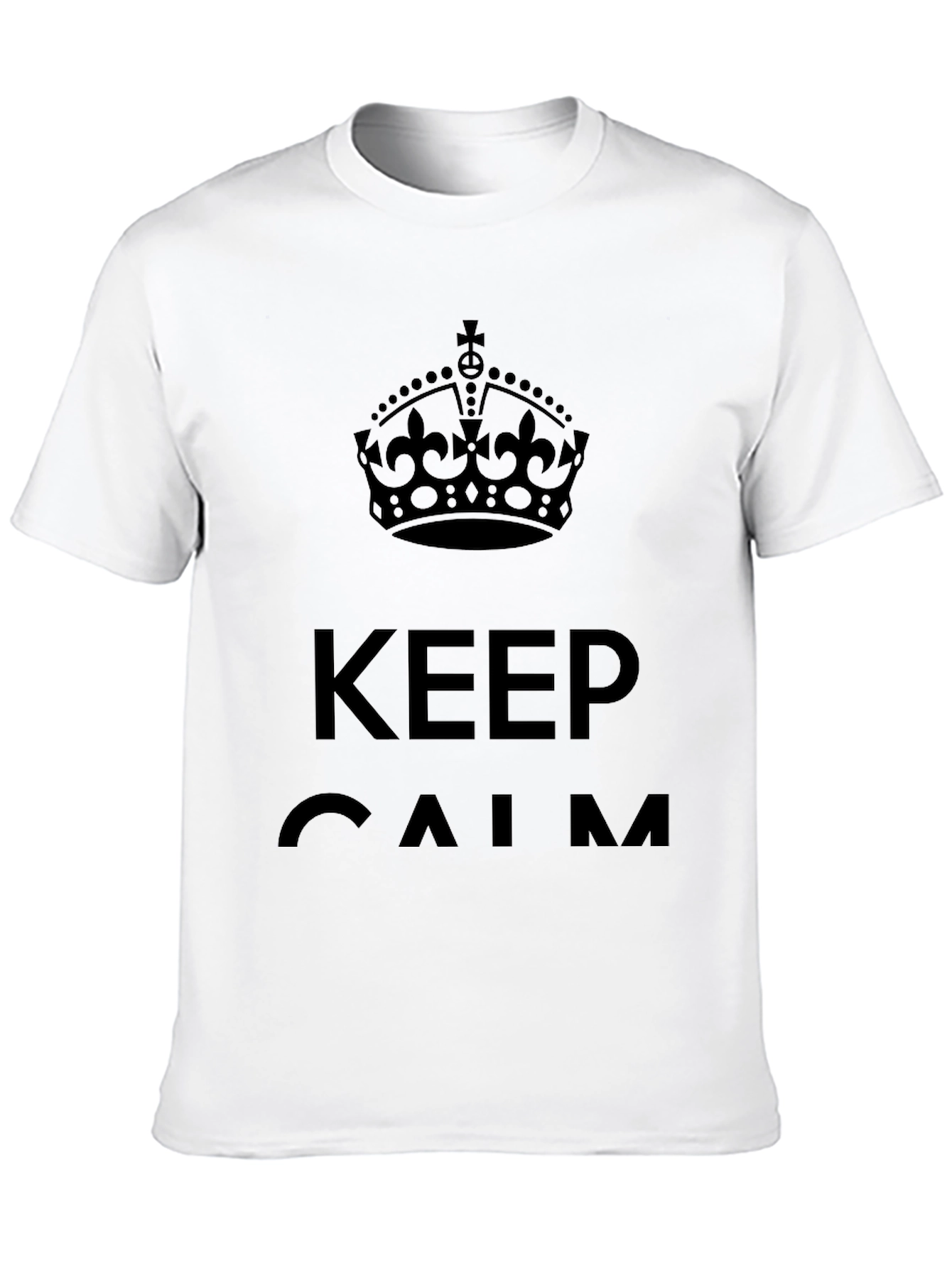 Black Keep Calm Black Graphic Tee view 10