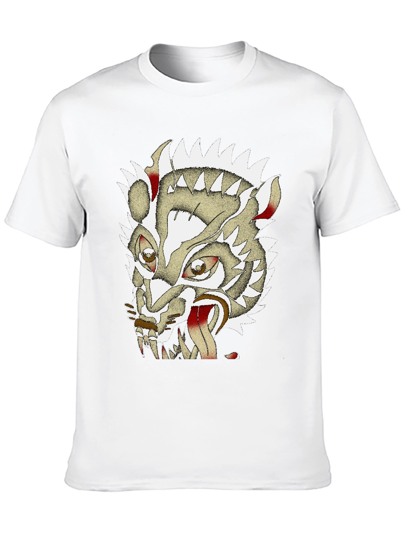 Black Unique Graphic Badger Tee - Men's Black Cotton T-Shirt view 10