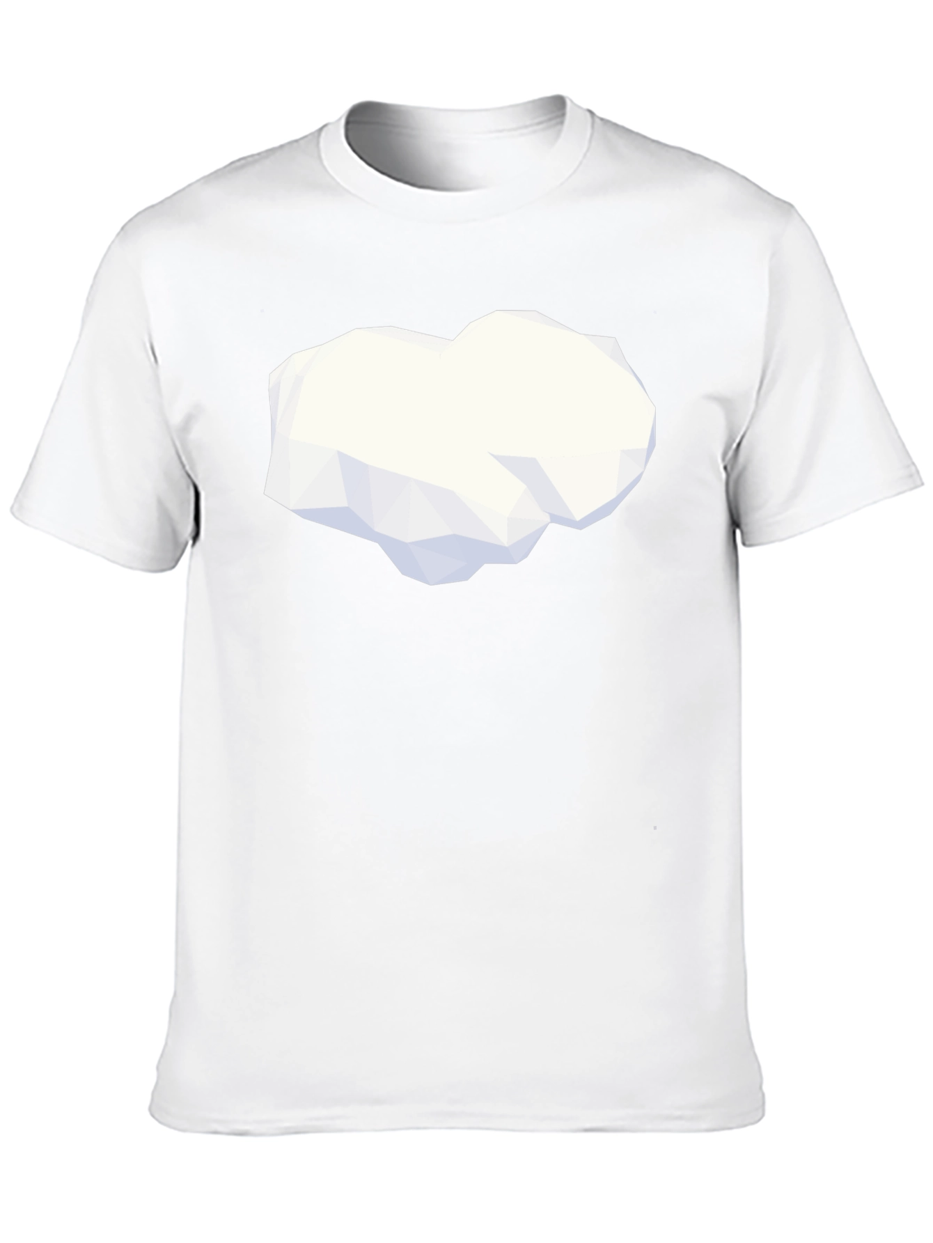 Black Geometric Cloud Graphic Tee - Modern Minimalist Design view 10