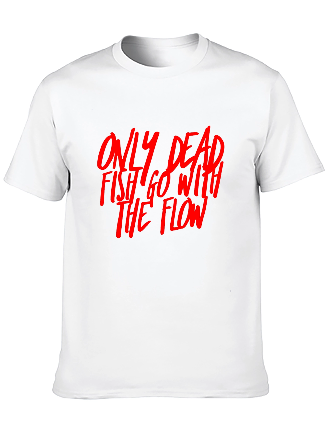 Black Dead Fish Flow Graphic Tee - Black view 10