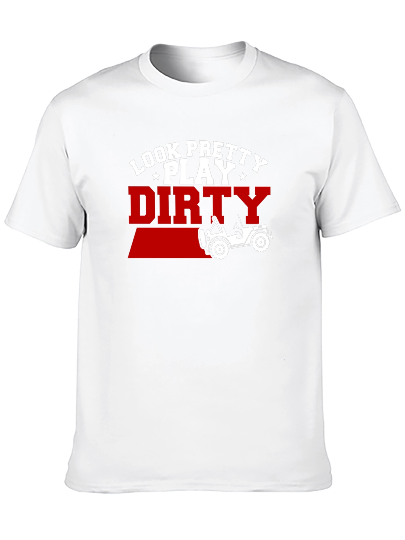 Black Look Pretty Play Dirty Jeep T-Shirt view 10