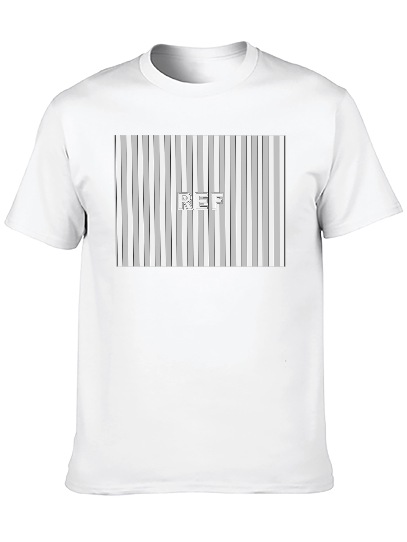 Black Striped Pattern REF Graphic Tee - Black view 10