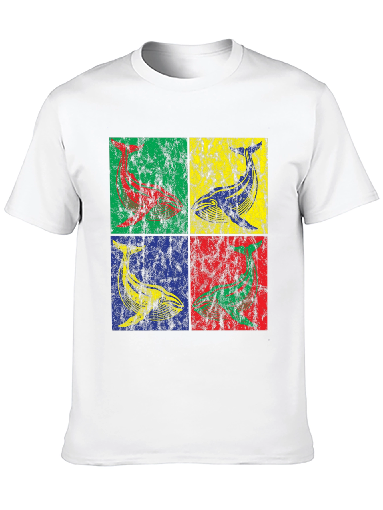 Black Whale Pop Art Graphic T-Shirt - Bold & Unique Design view 10