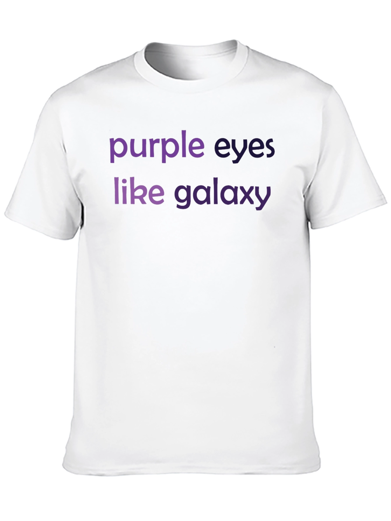 Black Purple Eyes Like Galaxy Graphic Tee view 10
