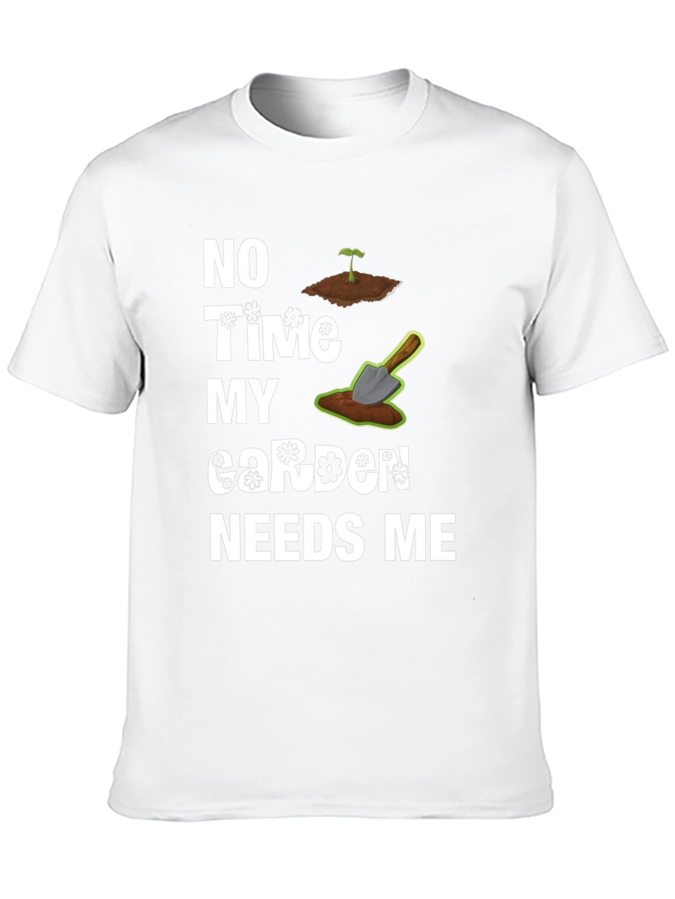 Black Gardener's Humor Tee - My Garden Needs Me T-Shirt view 10