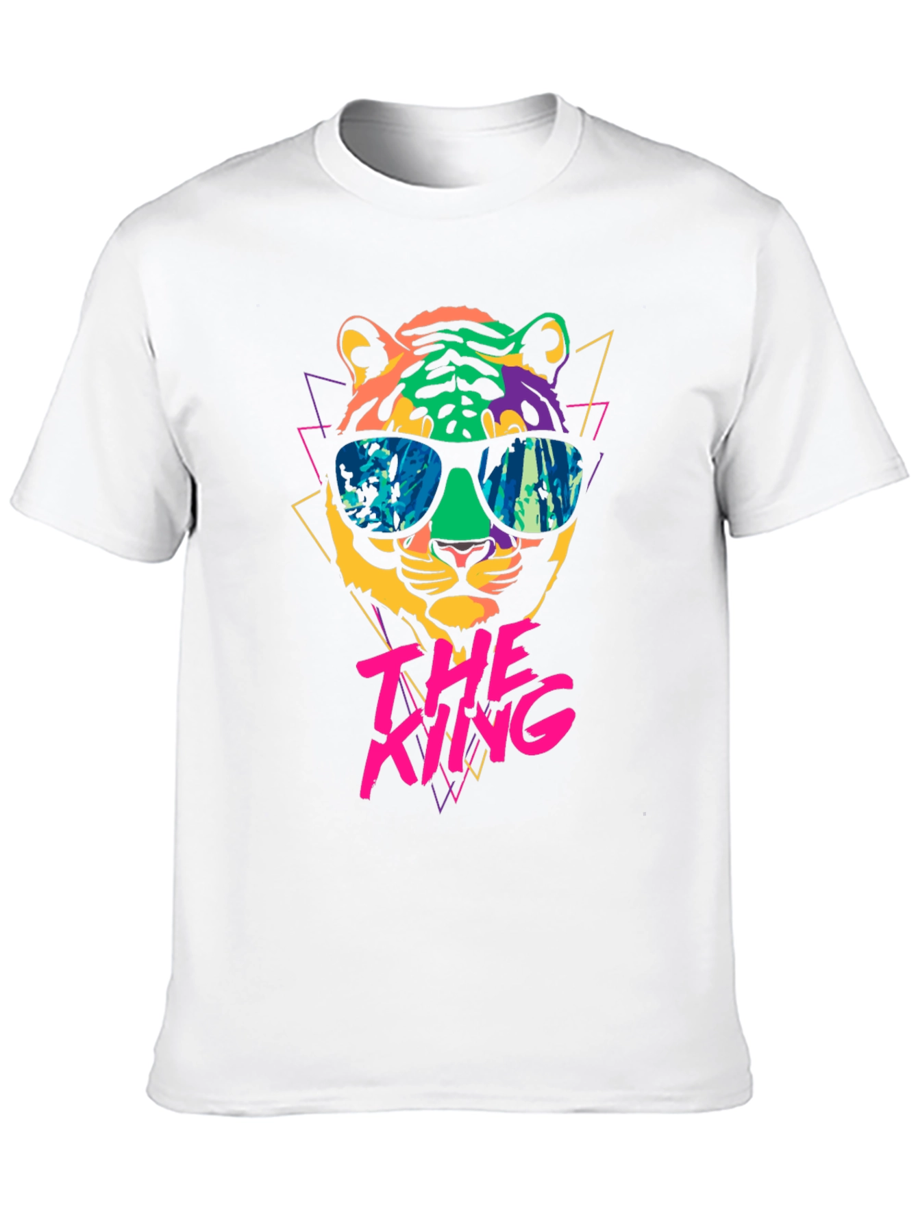 Black Cool Tiger Graphic Tee - The King view 10