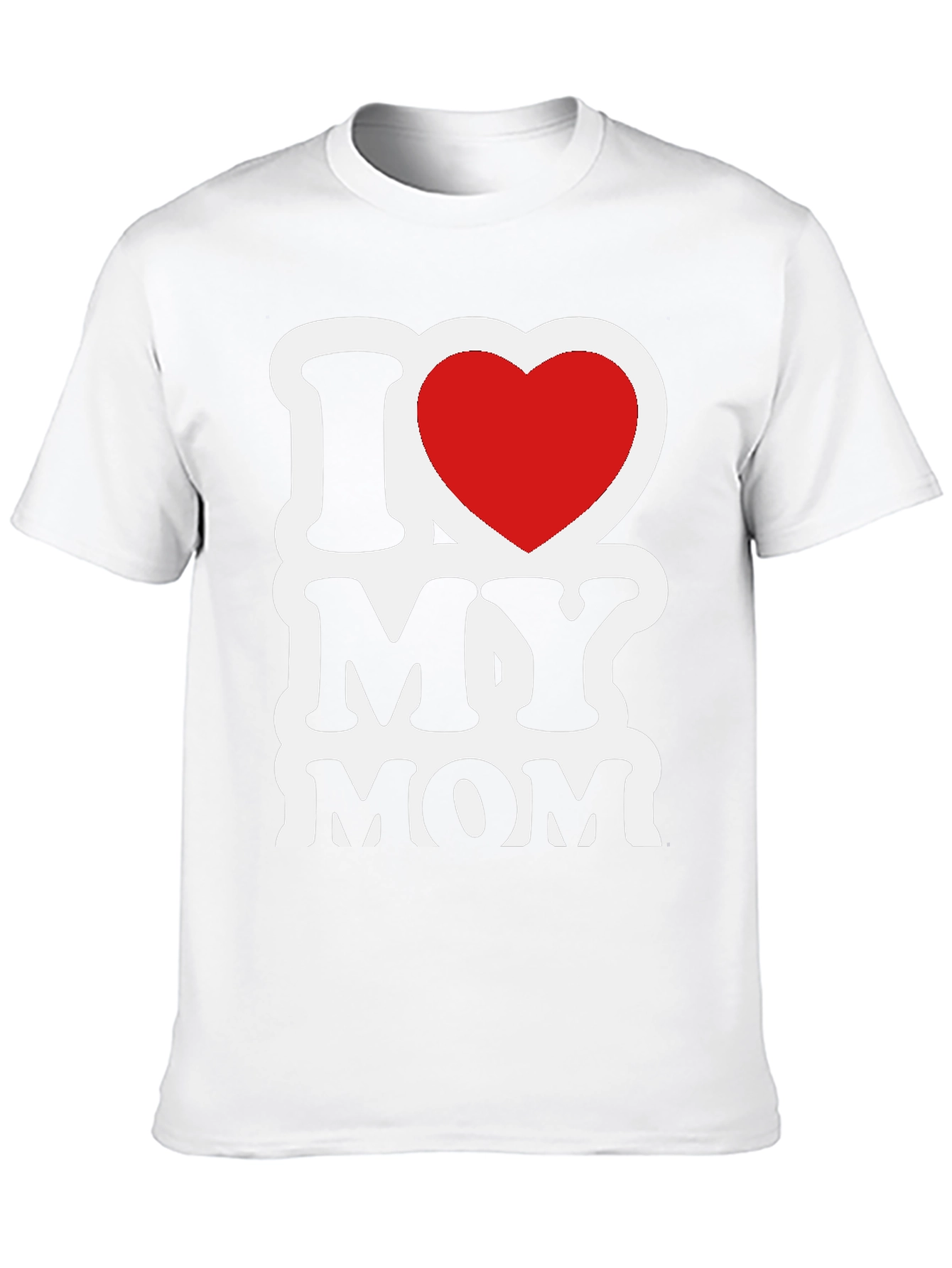 Black I Love My Mom Graphic T-Shirt - Black view 10