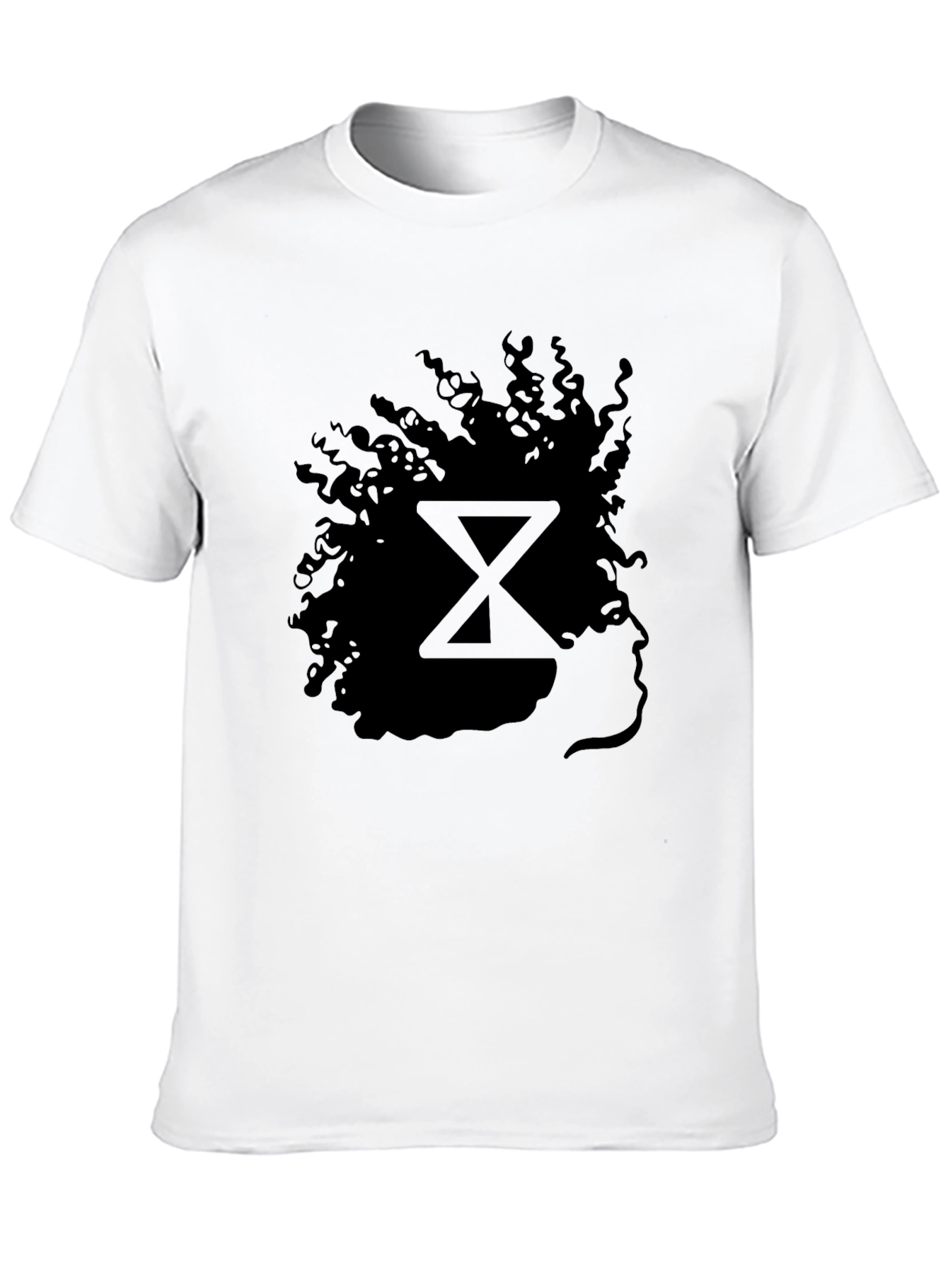 Black Silhouette Graphic Print Black T-Shirt view 10