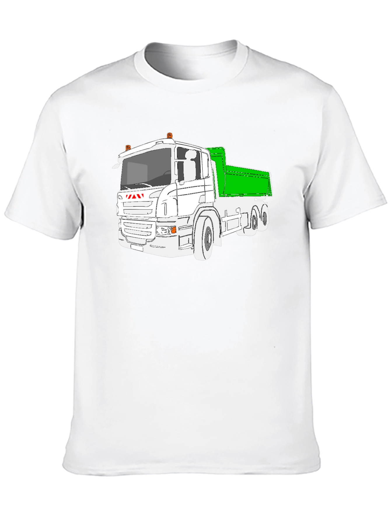 Black Truck Graphic T-Shirt - Black Heavy Duty Vehicle Tee view 10