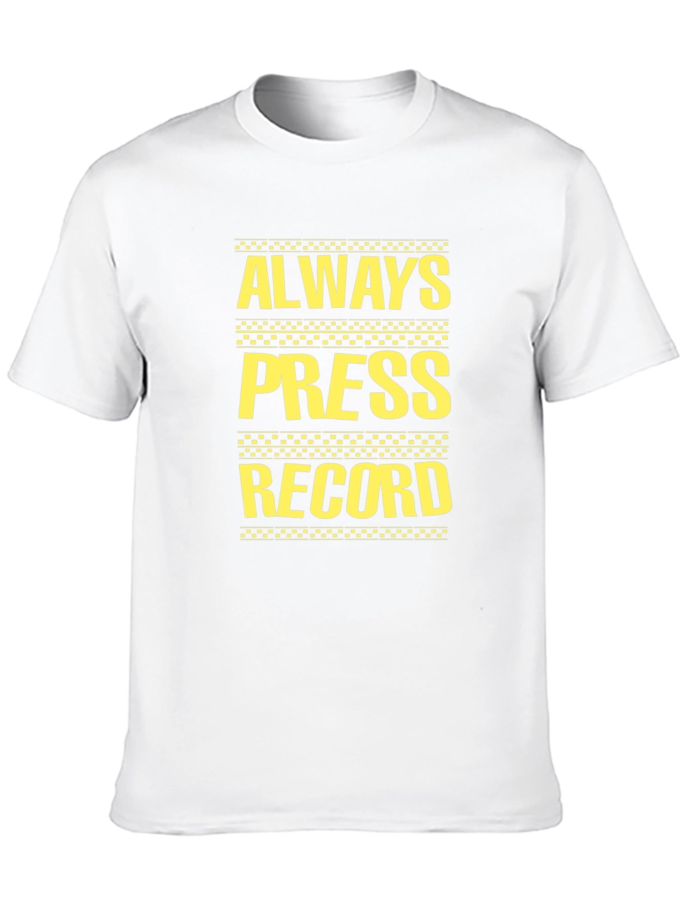 Black Always Press Record Graphic Tee - Black view 10