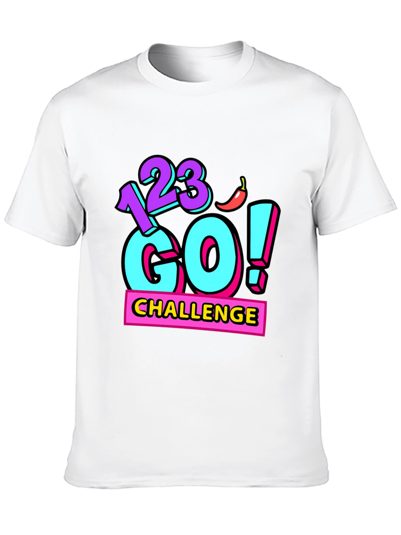 Black 123 Go! Challenge Graphic T-Shirt view 10