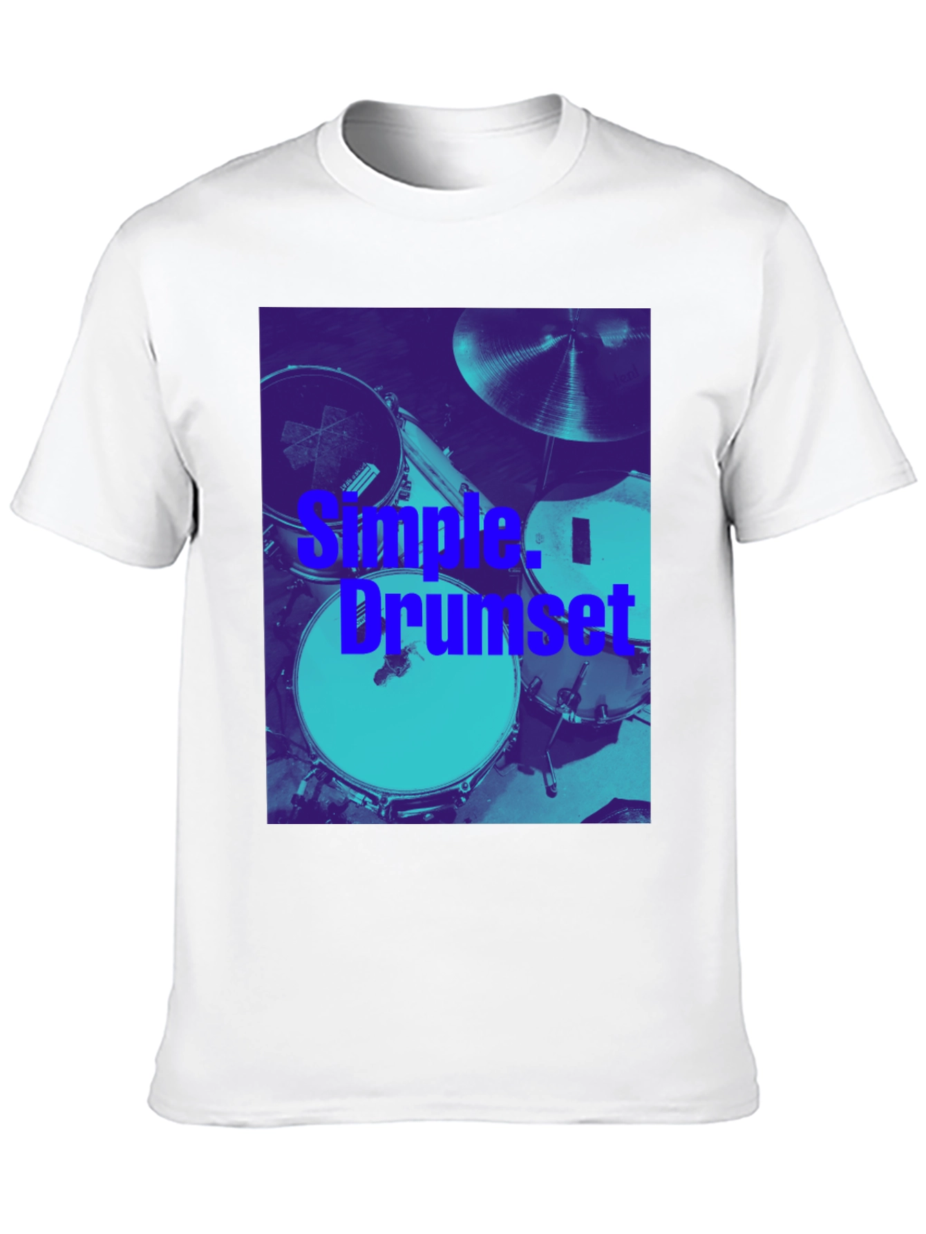 Simple Drumset Graphic Tee - Musician's Style - 10