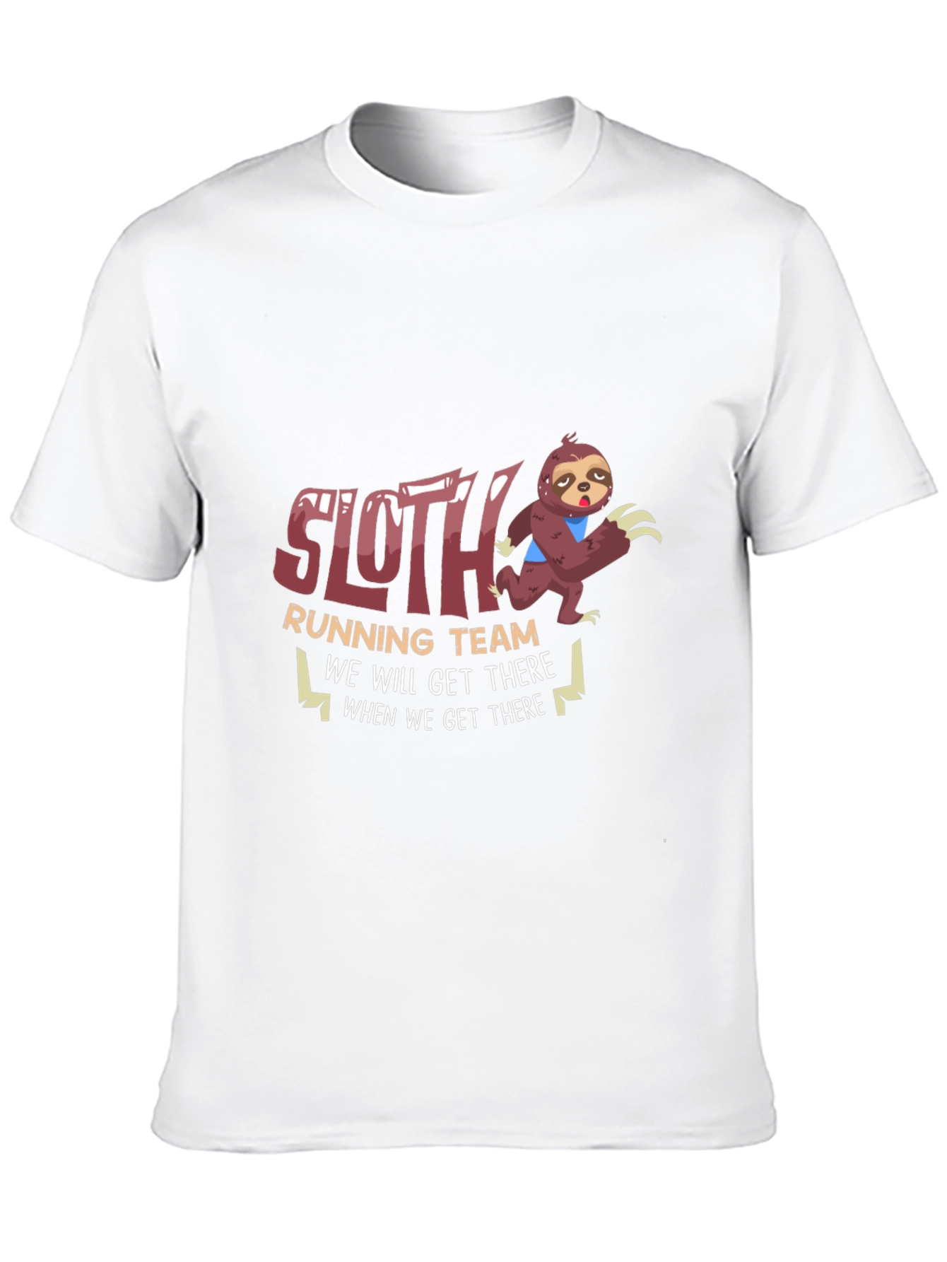 Black Sloth Running Team Novelty Tee view 10