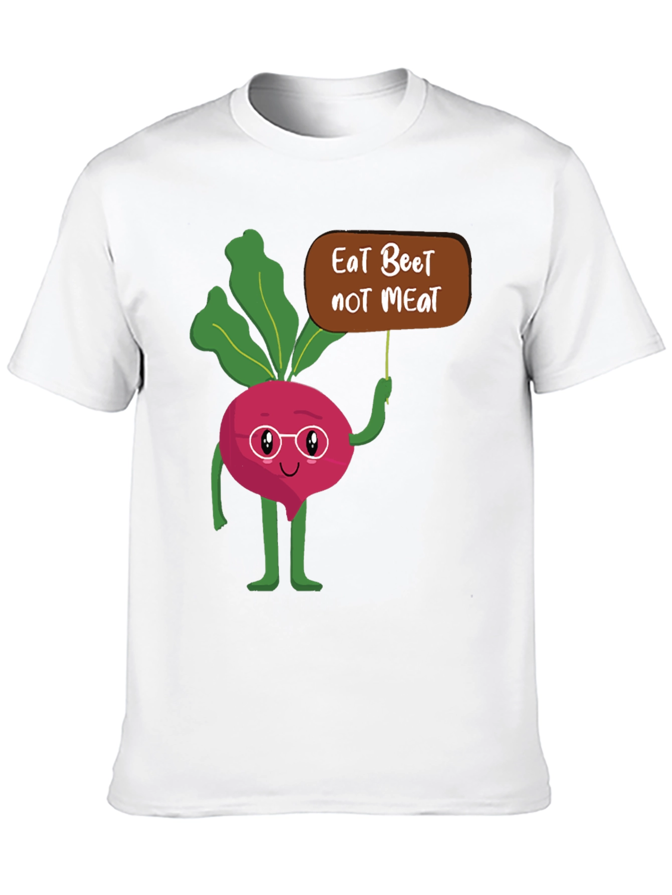 Black Eat Beet Not Meat Graphic T-Shirt view 10