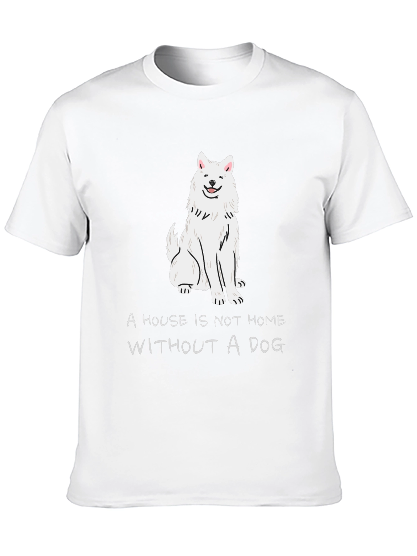 Black Dog Lover T-Shirt: "A House is Not a Home Without a Dog" view 10