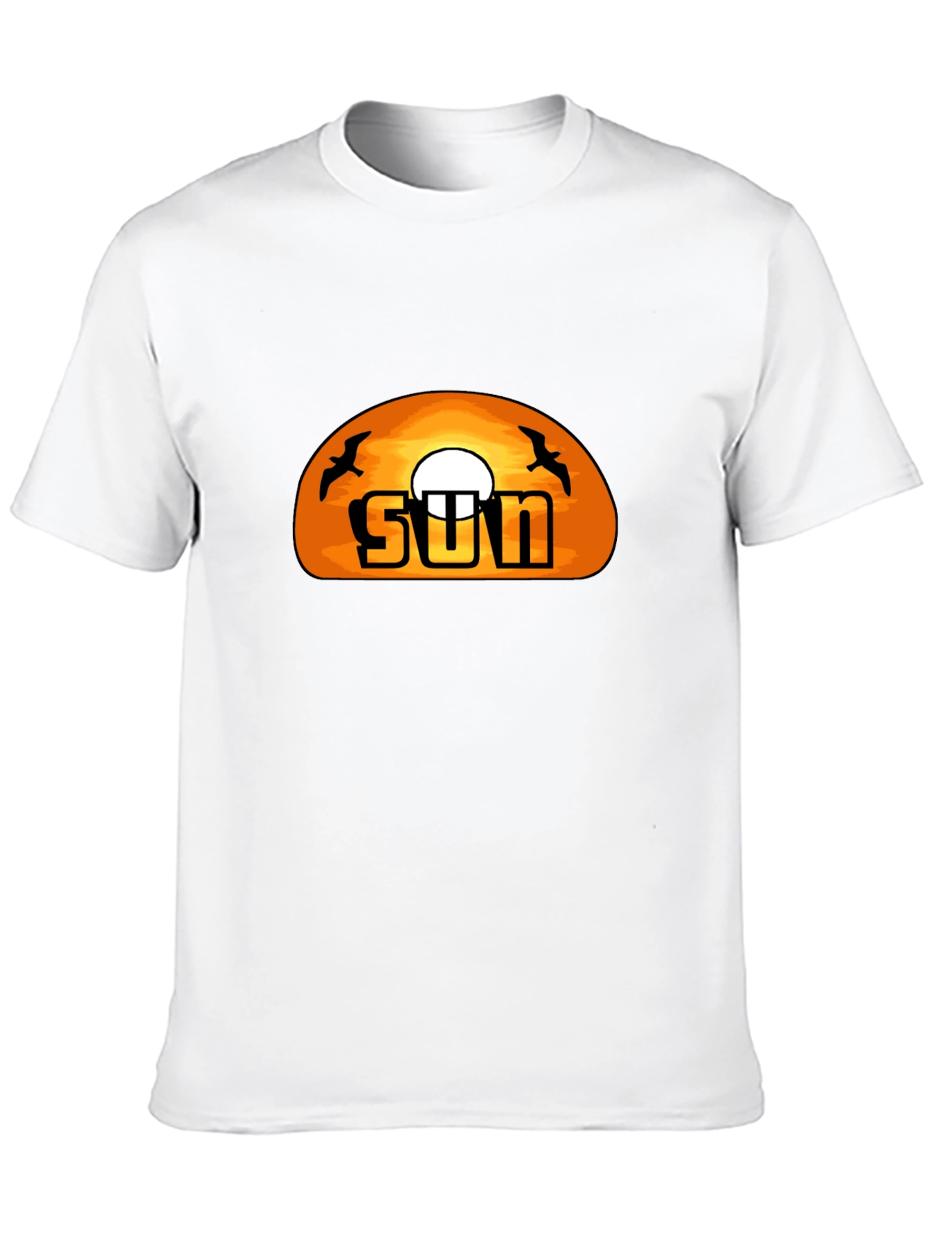 Black Sunset Graphic T-Shirt -  Cool Black Tee view 10