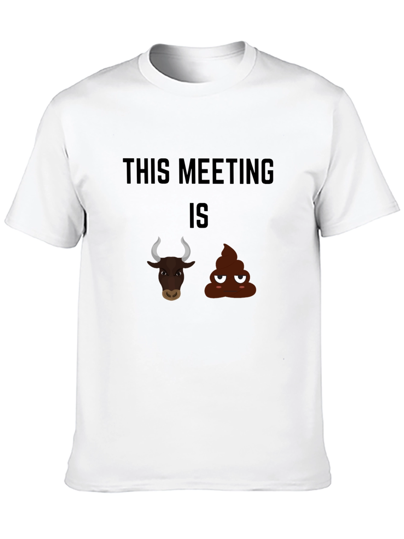 Black Funny 'This Meeting is Bullshit' Graphic Tee view 10