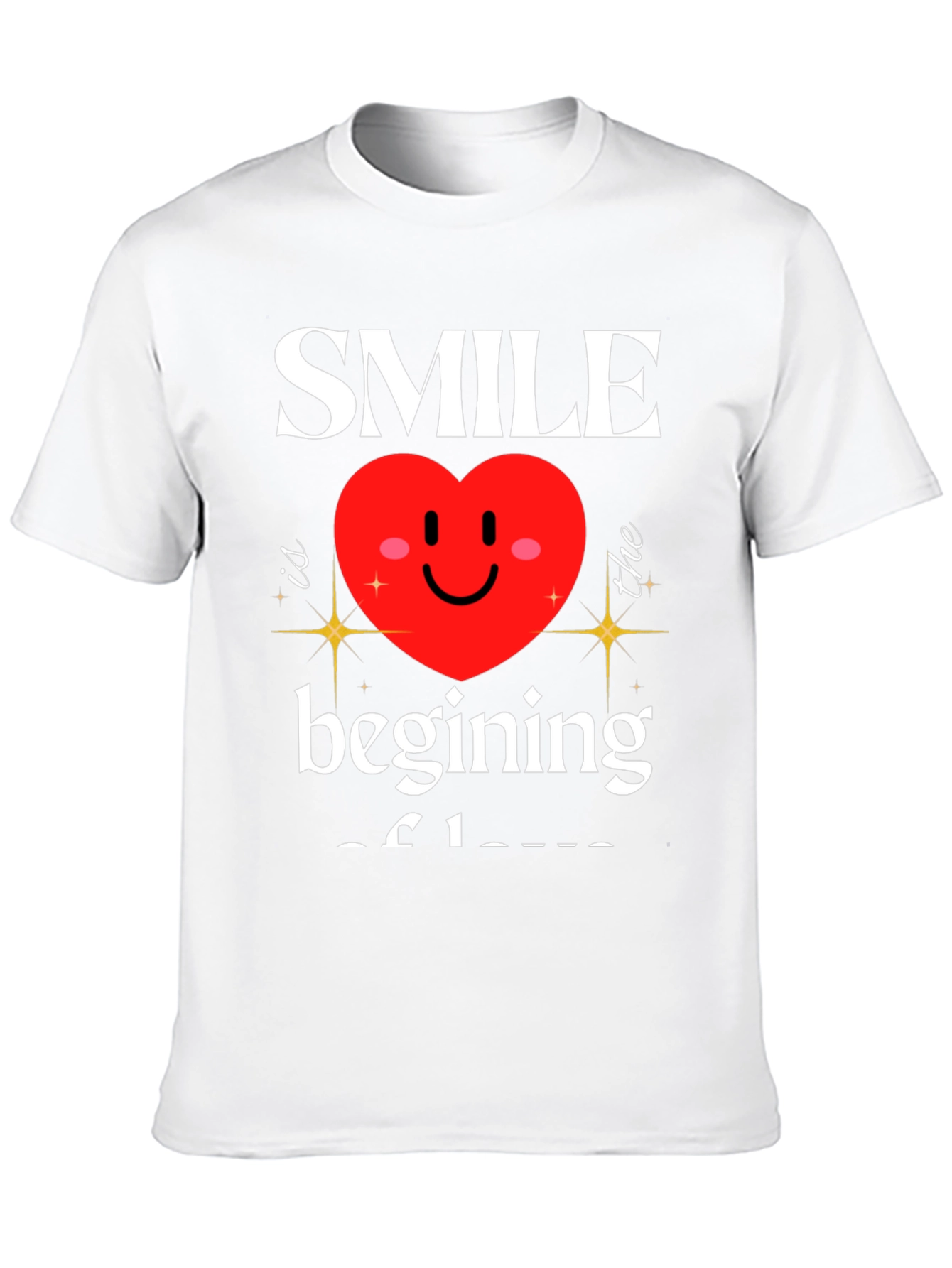 Black Smile Beginning of Love Graphic T-Shirt view 10