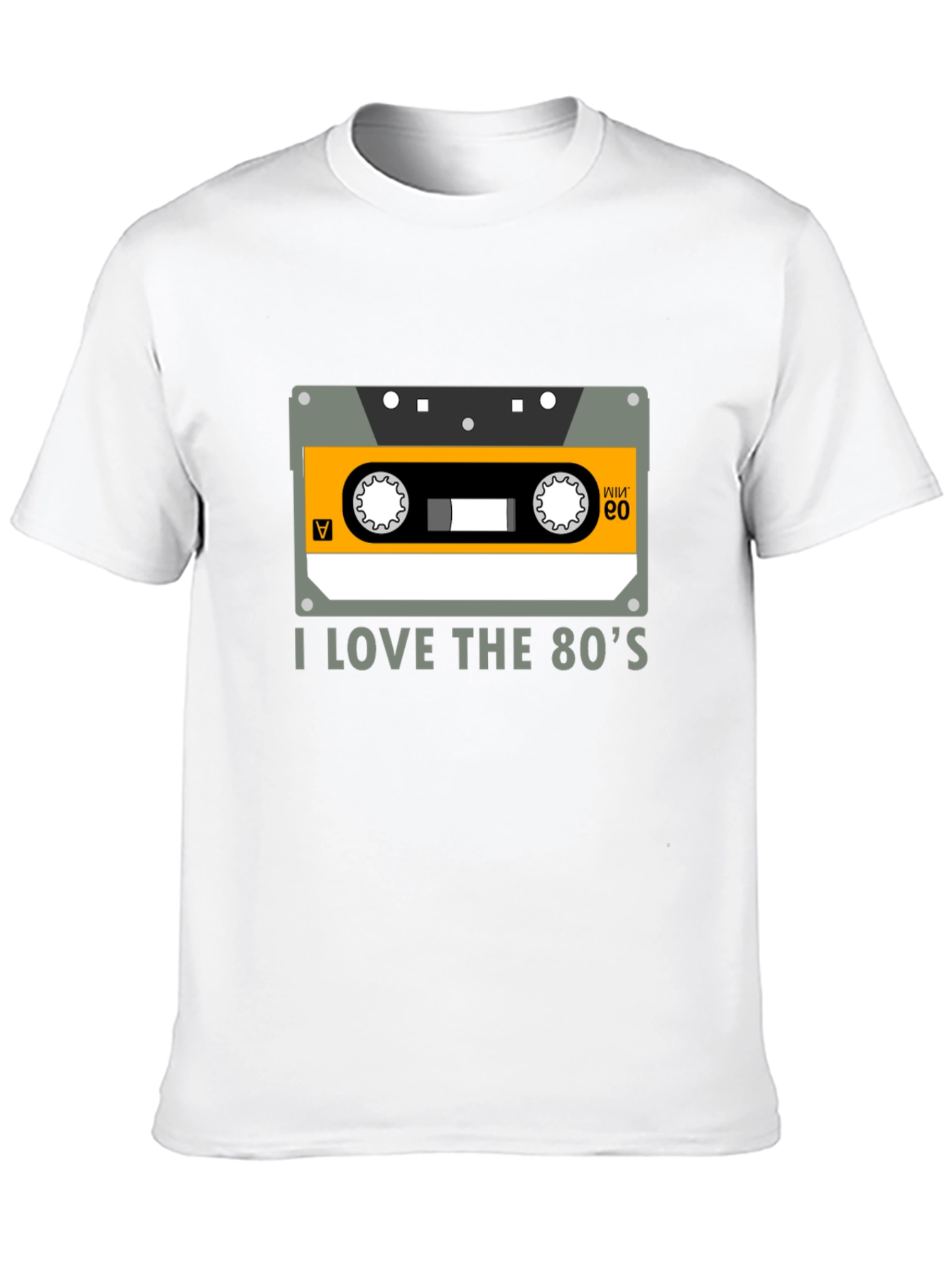 Black I Love the 80's Cassette Tape Black Graphic Tee view 10