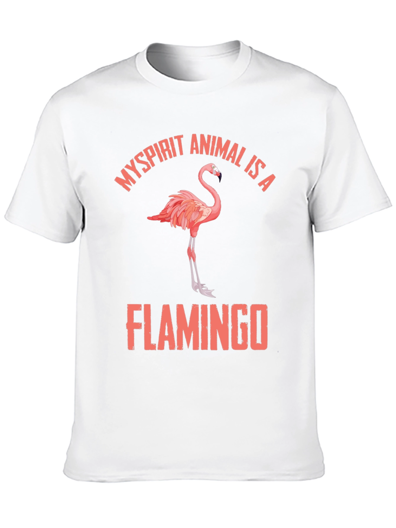 Black My Spirit Animal is a Flamingo T-Shirt view 10