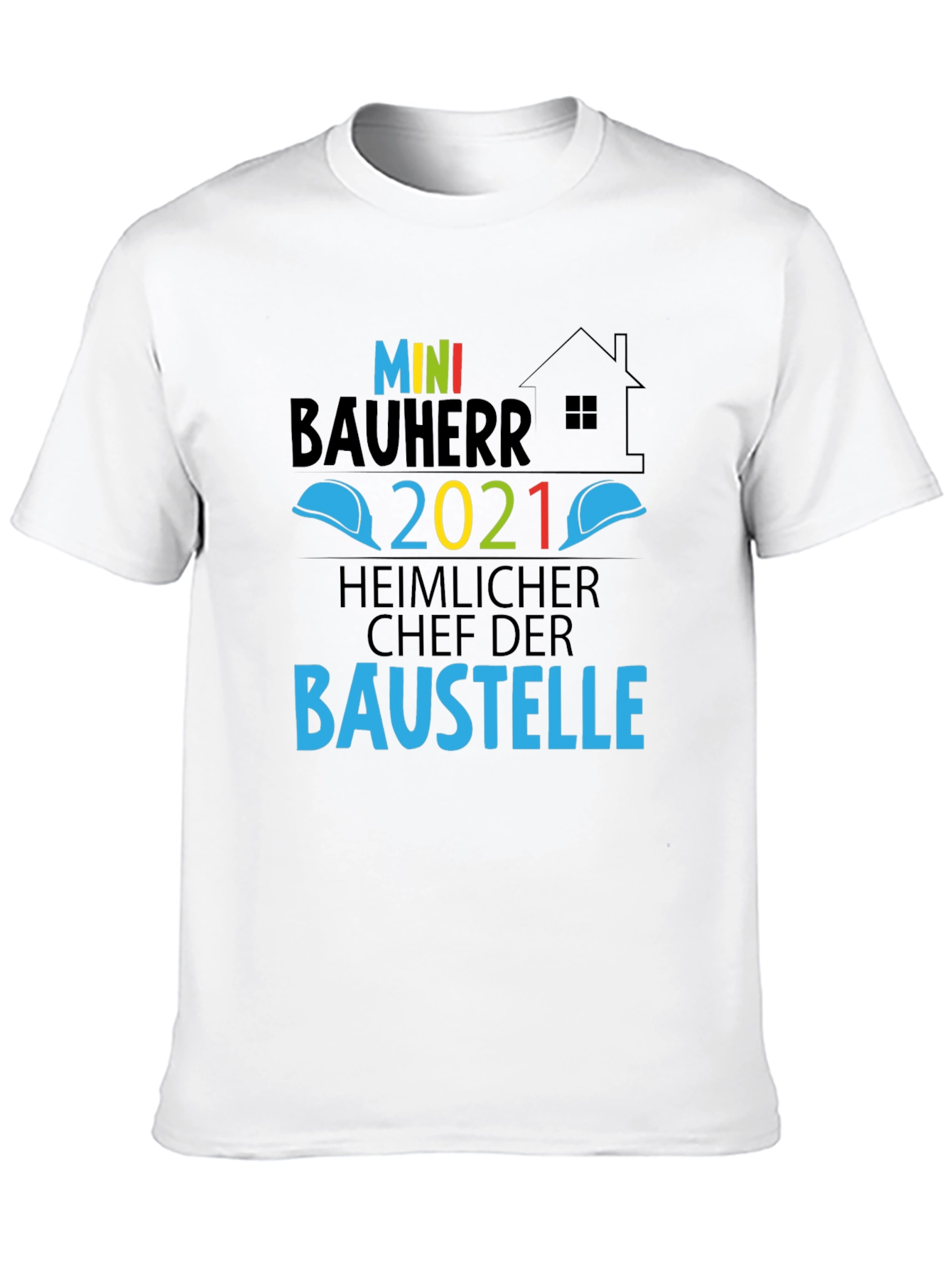 Black Mini Bauherr 2021 Construction Boss T-Shirt view 10