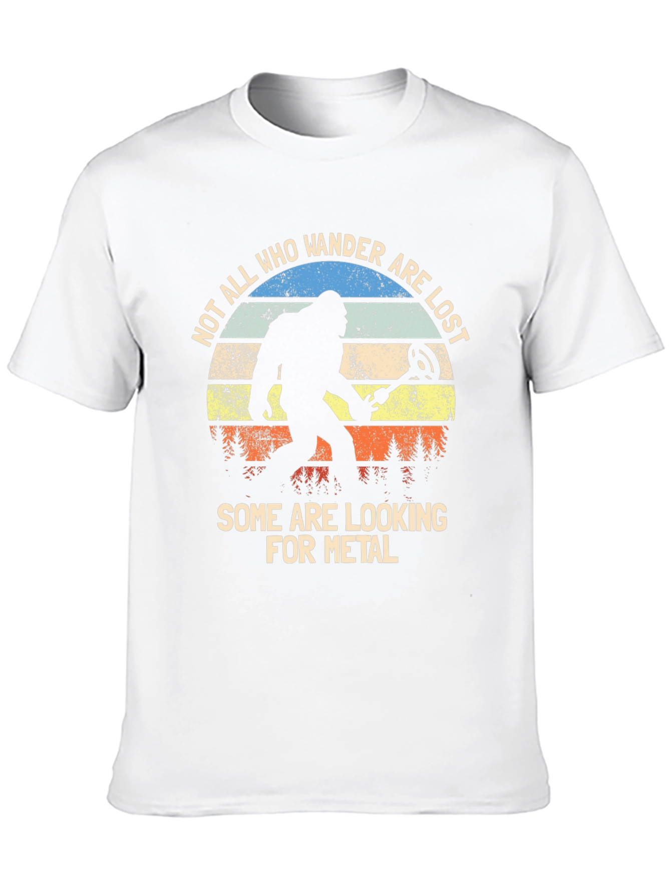 Black Bigfoot Metal Detecting T-Shirt - Wanderer Tee view 10