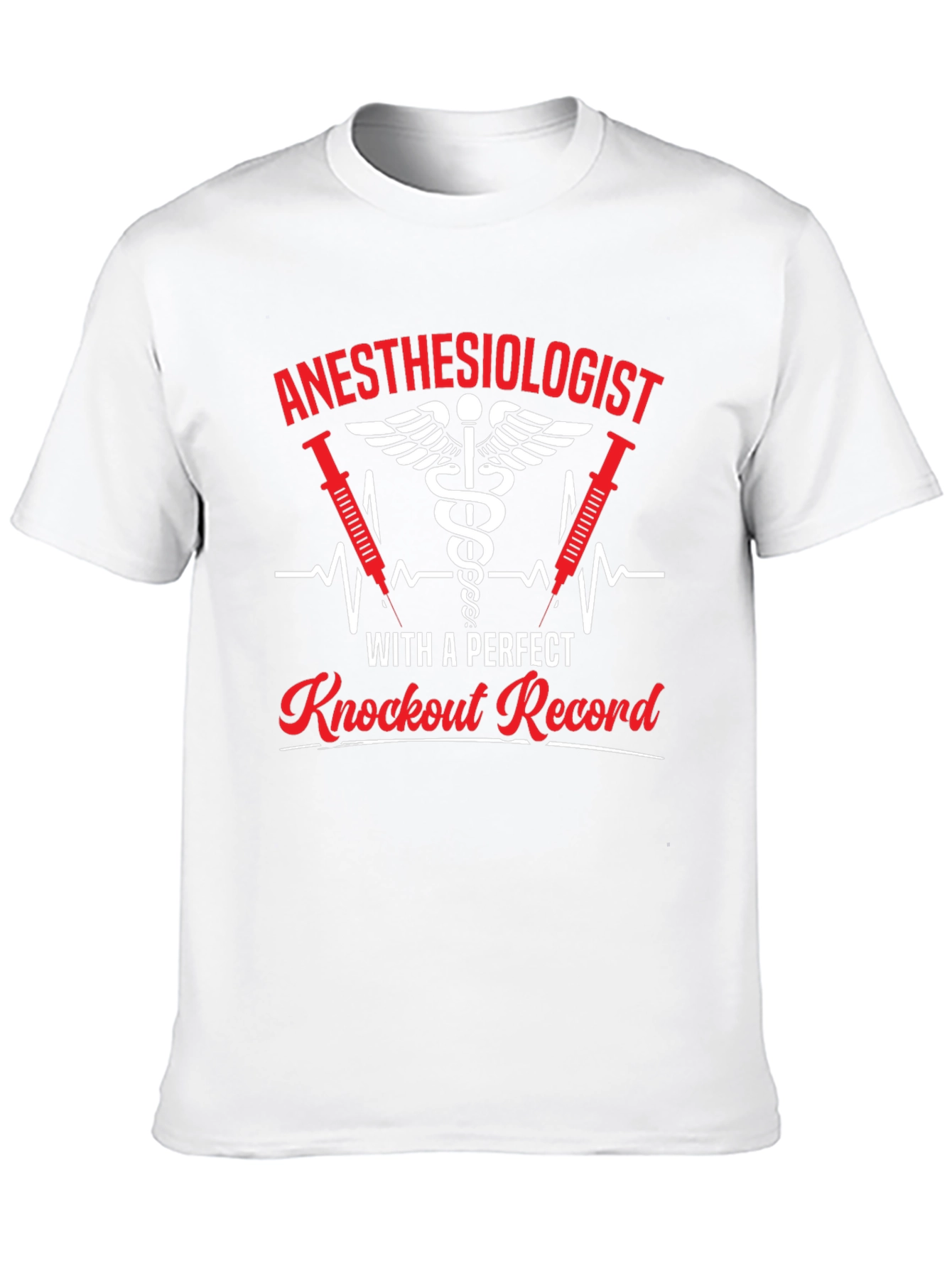 Black Anesthesiologist Knockout Record T-Shirt view 10