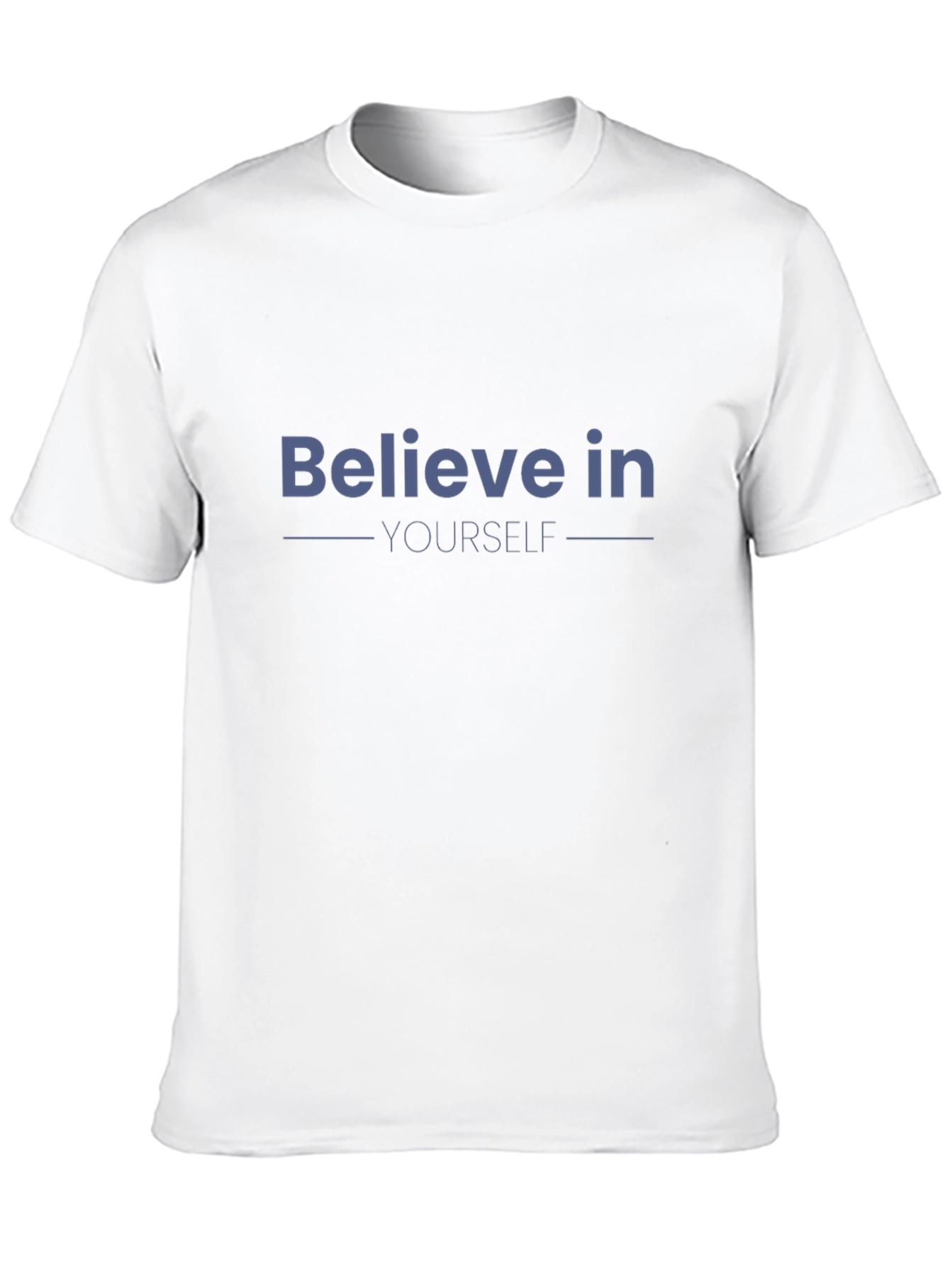 Black Believe In Yourself Graphic T-Shirt - Motivational Black Tee view 10