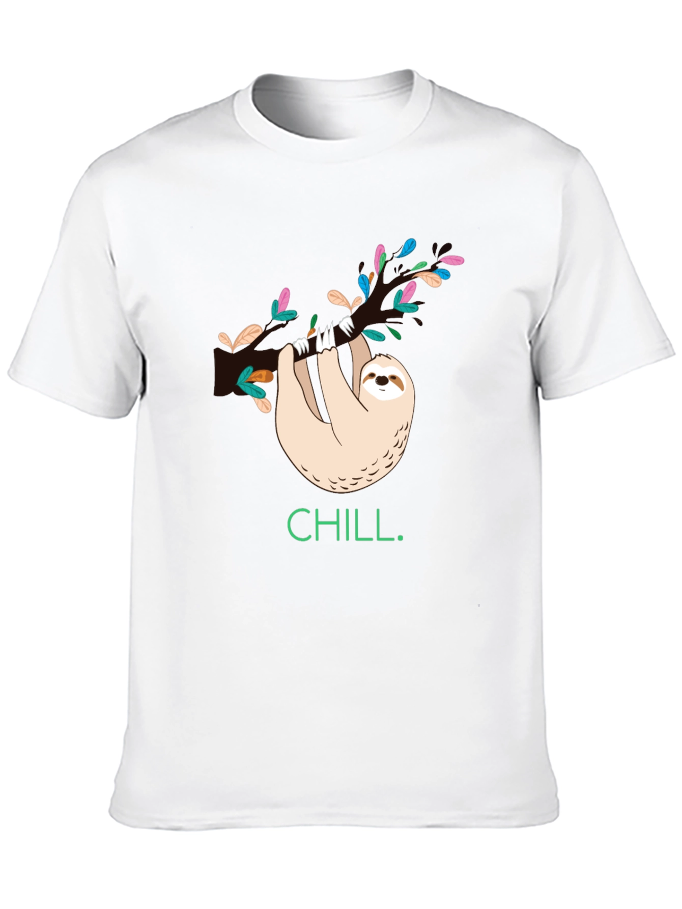 Black Chill Sloth Graphic T-Shirt - Relaxed & Stylish Tee view 10