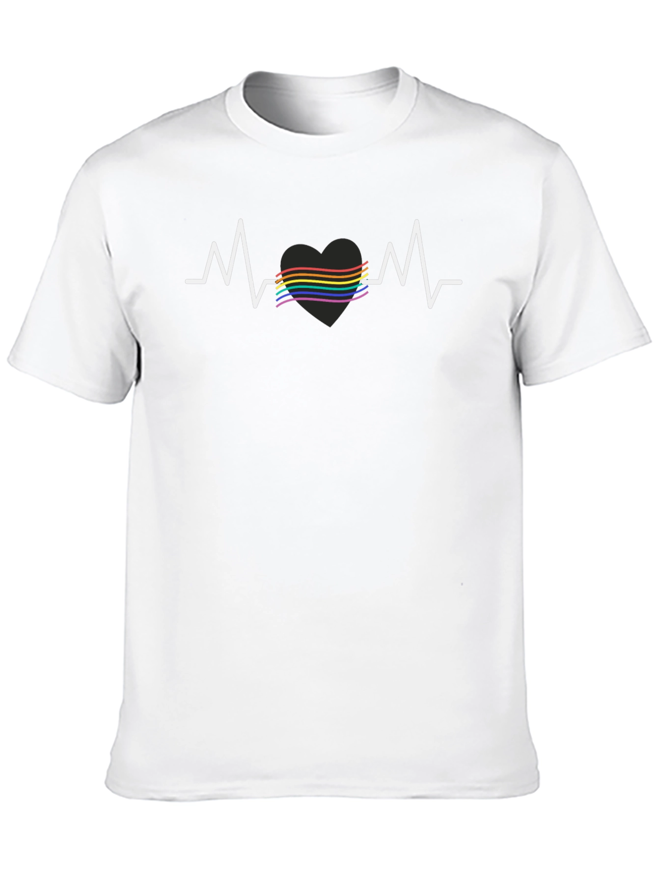 Black Pride Heartbeat T-Shirt - Black view 10