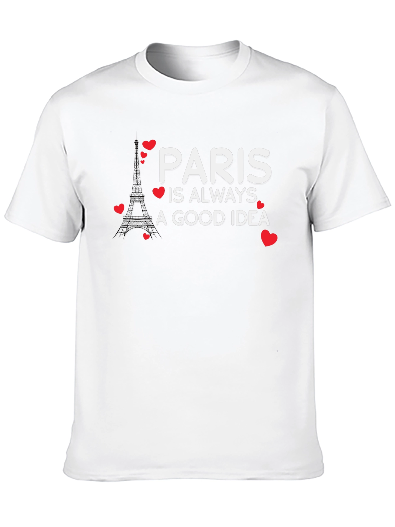 Black Paris is Always a Good Idea Graphic Tee view 10