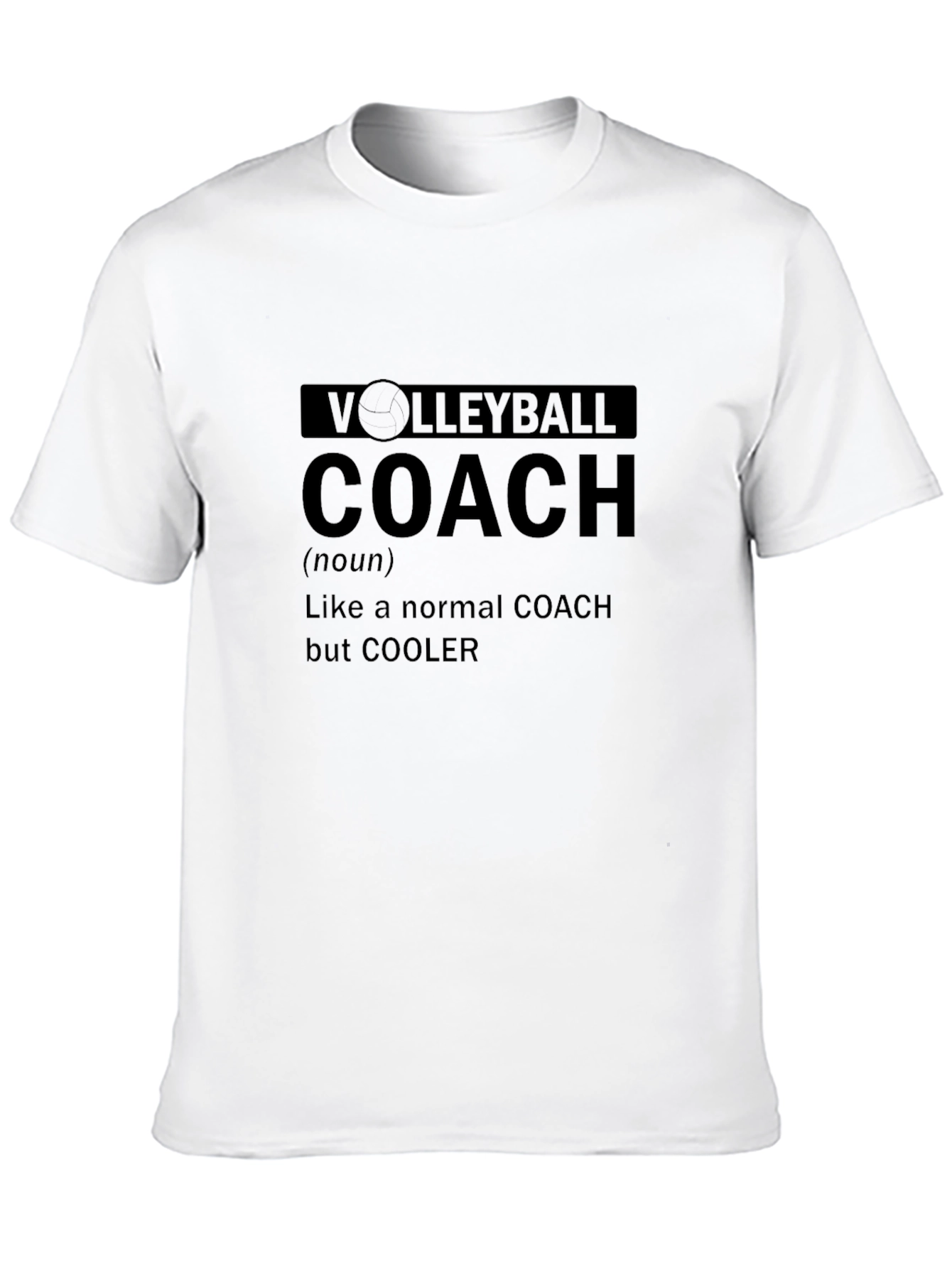 Black Volleyball Coach Graphic Tee - Cool & Comfy view 10