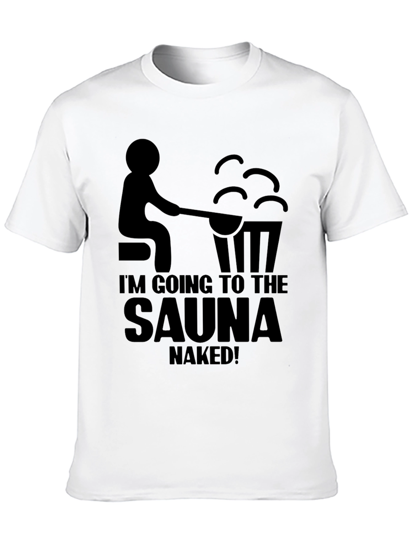 Black Sauna Humor T-Shirt view 10