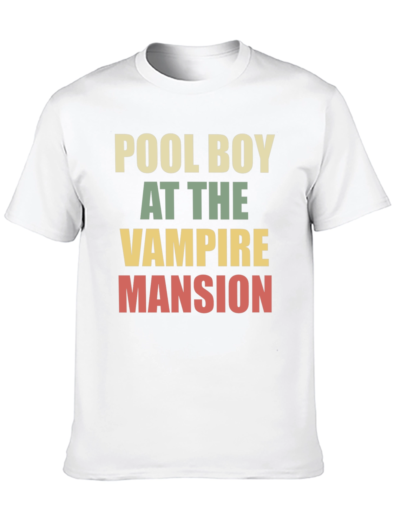Black Pool Boy at the Vampire Mansion Graphic Tee view 10
