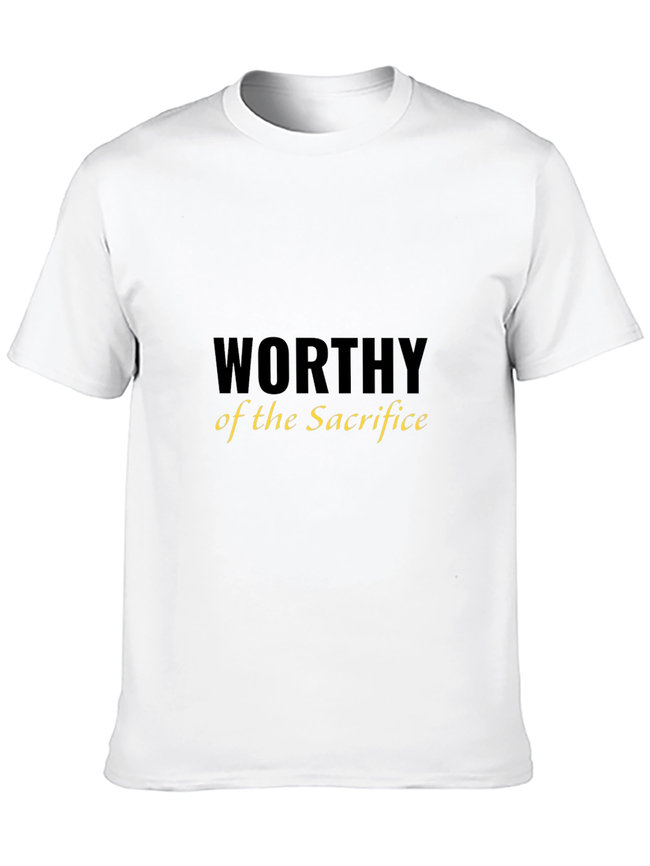 Black Worthy of the Sacrifice Black T-Shirt view 10