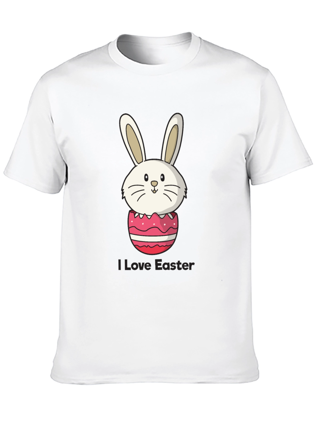 Black Easter Bunny Egg Black T-Shirt view 10