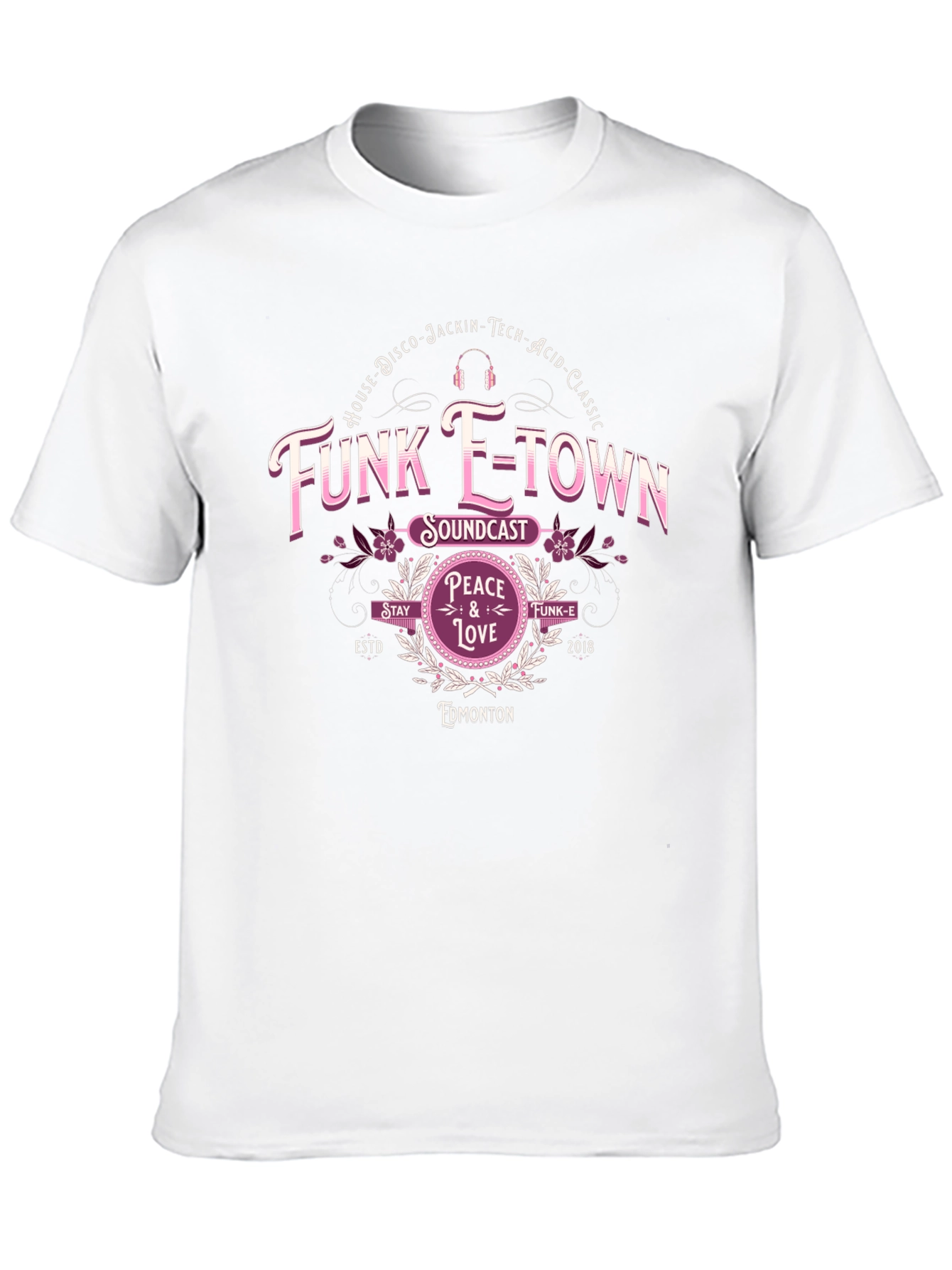 Black Funk E-Town Soundcast Black T-Shirt view 10