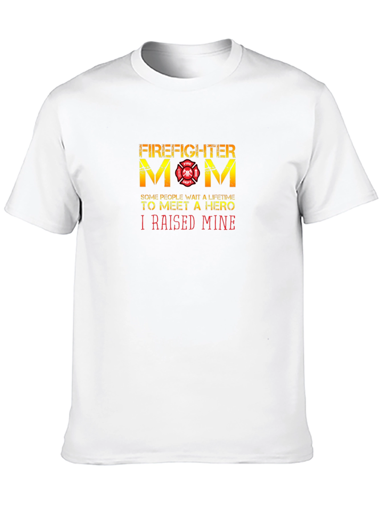Black Firefighter Mom T-Shirt - Hero Raising Pride! view 10