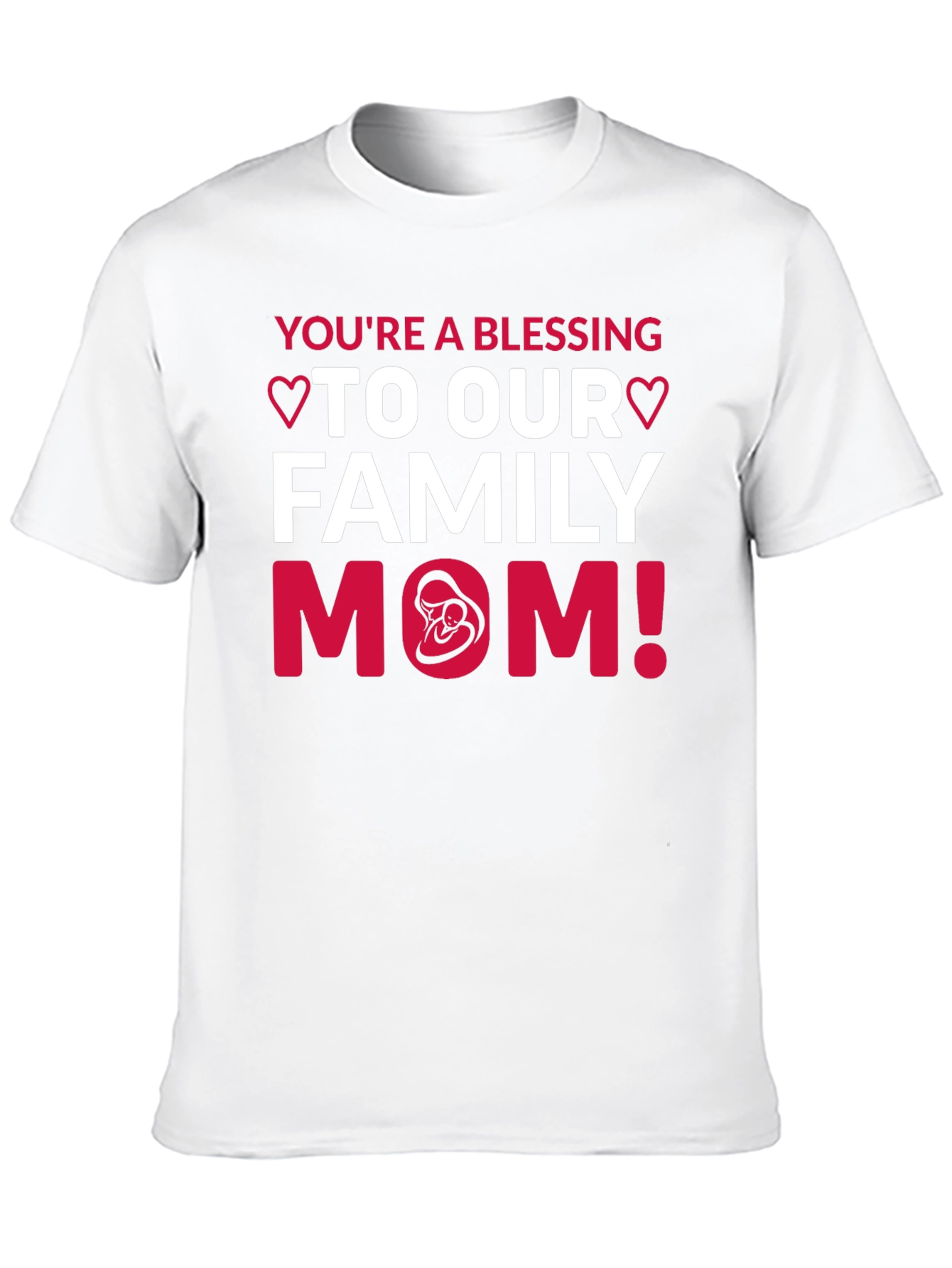 Black You're A Blessing Mom T-Shirt view 10