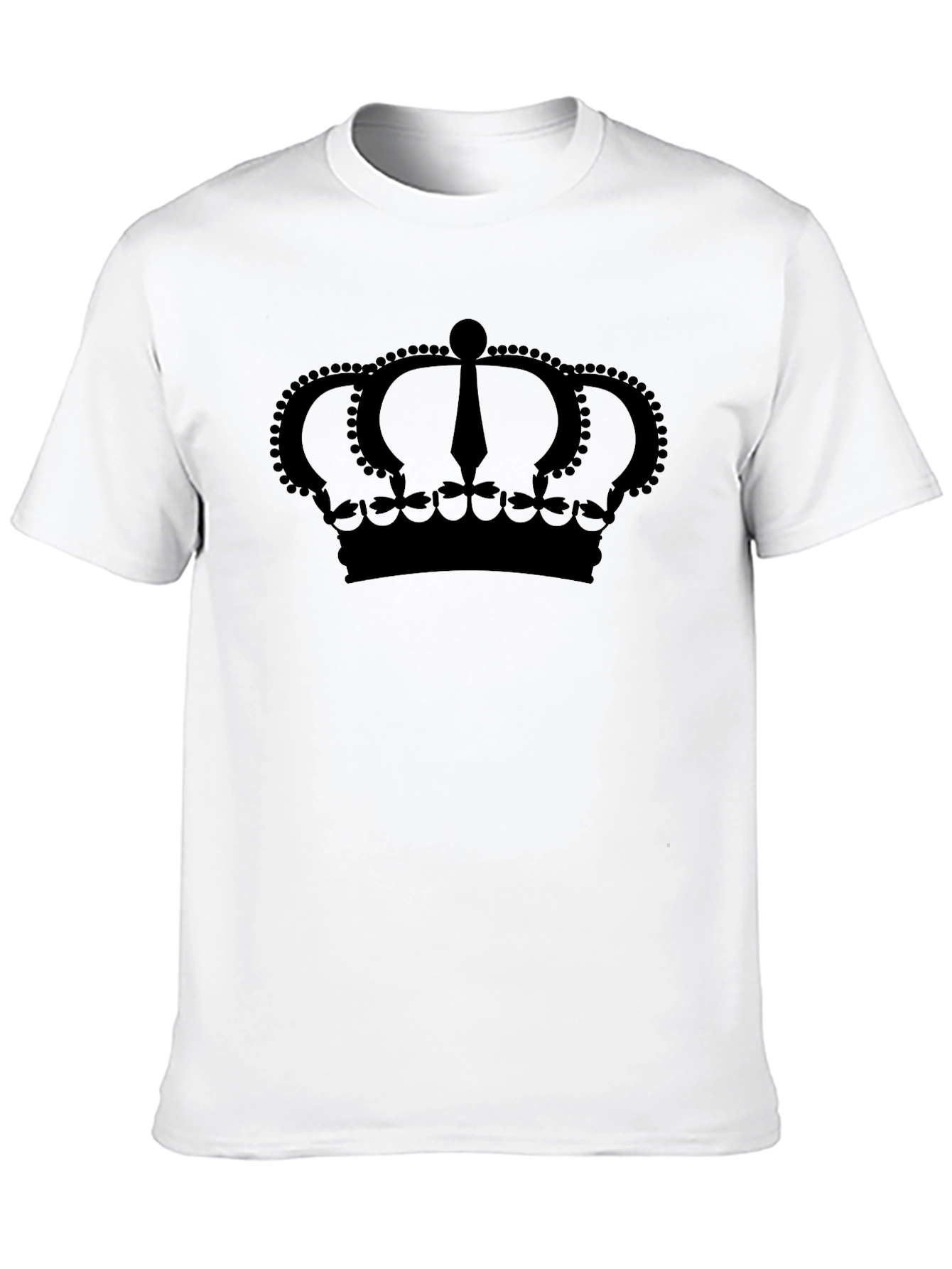 Black Crown Graphic Print Black T-Shirt view 10