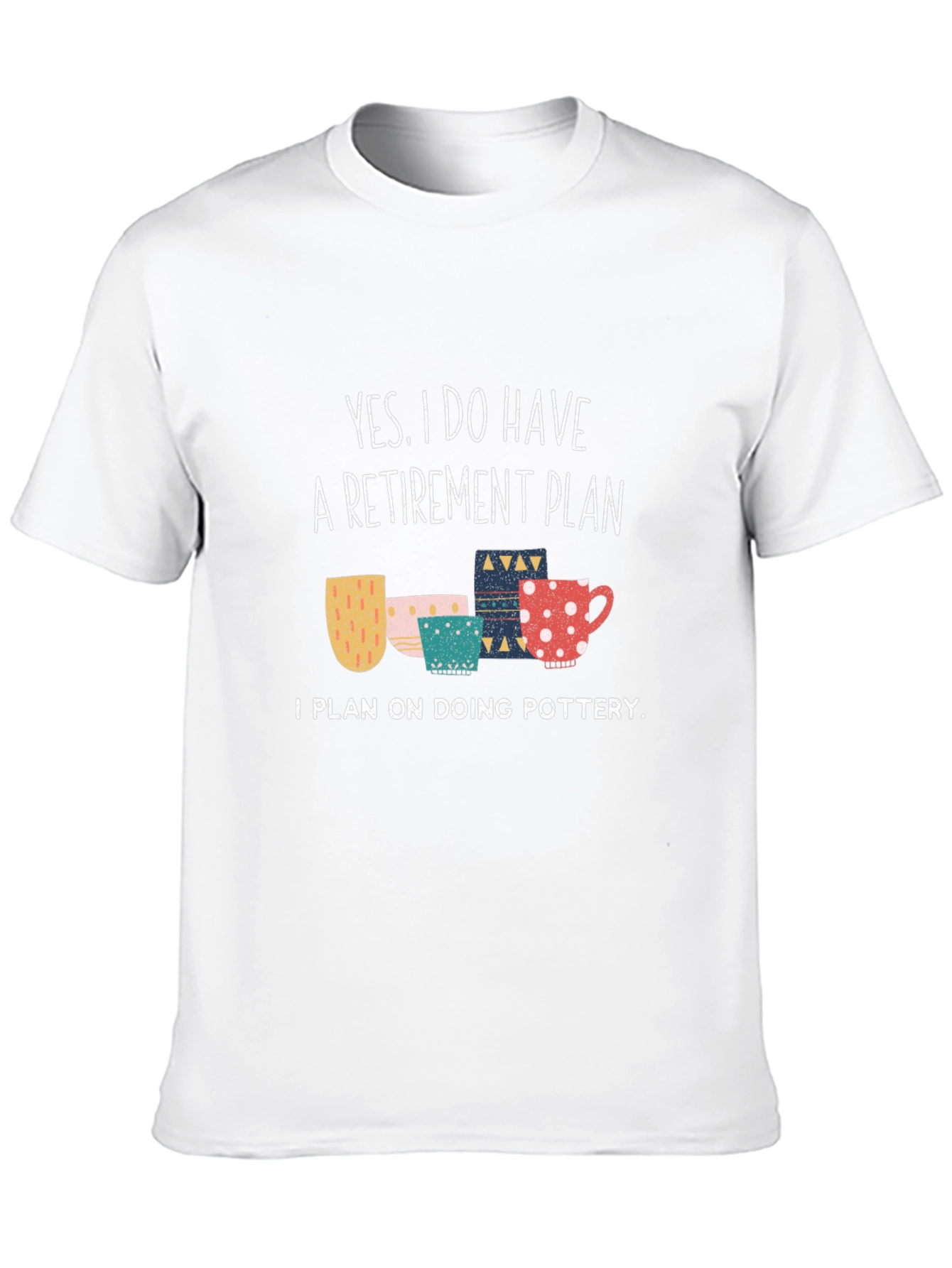 Black Funny Pottery Retirement Plan T-Shirt view 10