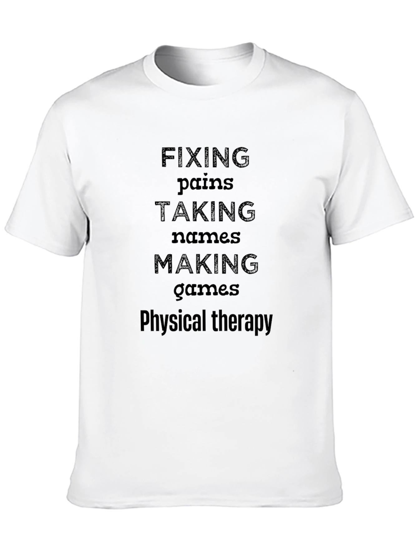 Black Funny Physical Therapy T-Shirt view 10